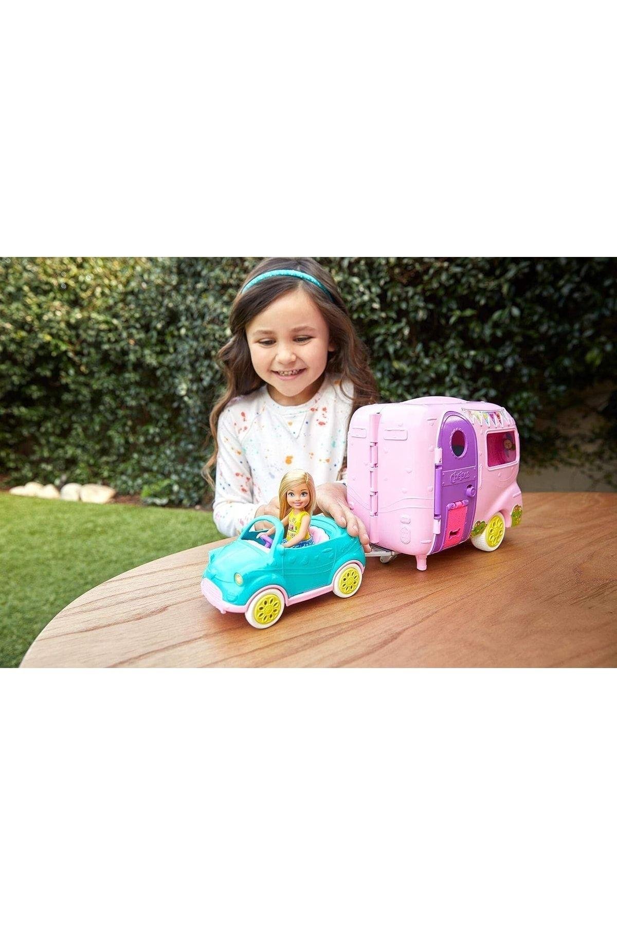 Barbie Club Chelsea Karavanı Oyun Seti, Chelsea'nin Yavru Köpeği Ve Aksesuarlar Fxg90-Oyuncak Bebekler