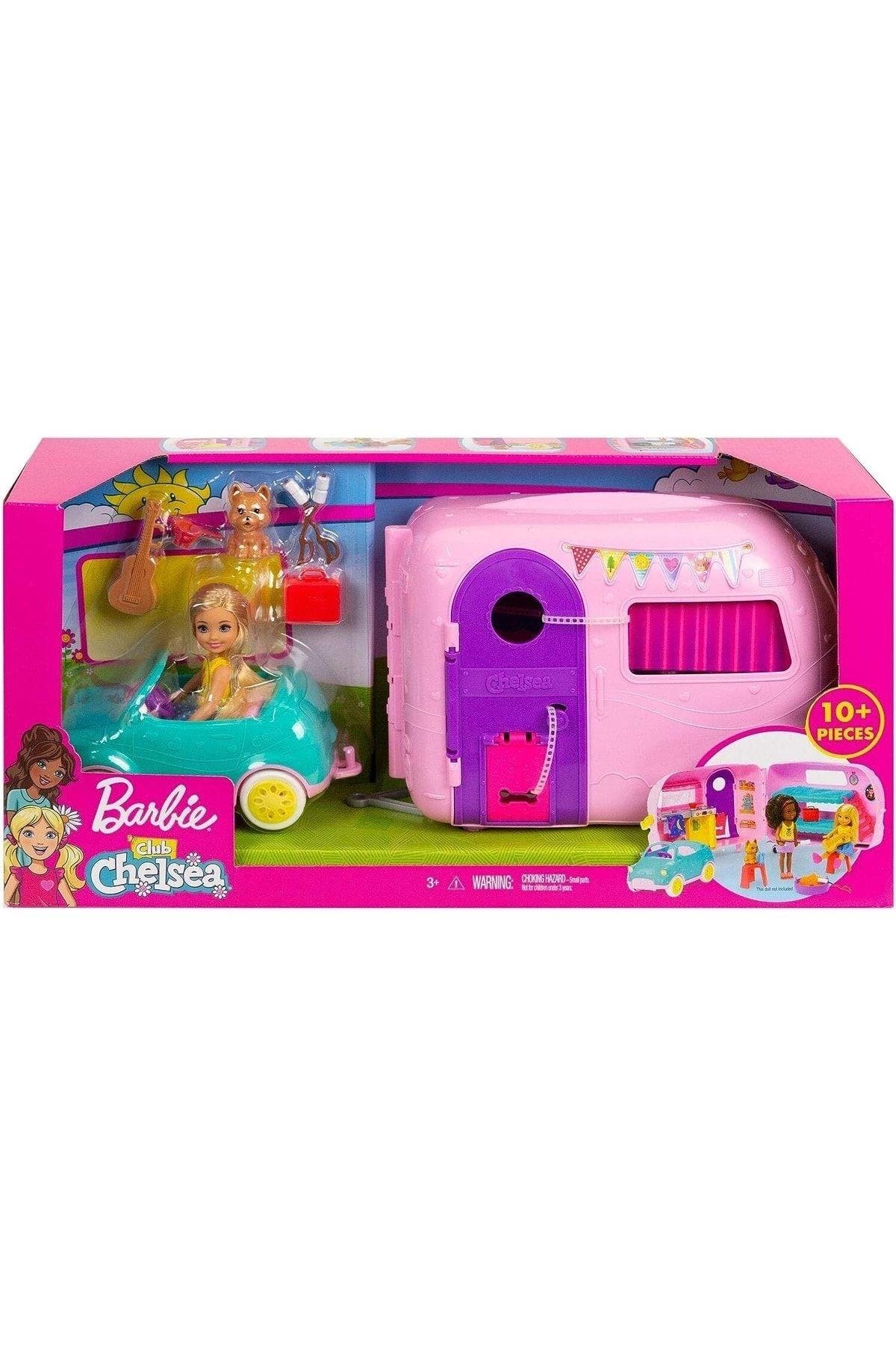 Barbie Club Chelsea Karavanı Oyun Seti, Chelsea'nin Yavru Köpeği Ve Aksesuarlar Fxg90-Oyuncak Bebekler