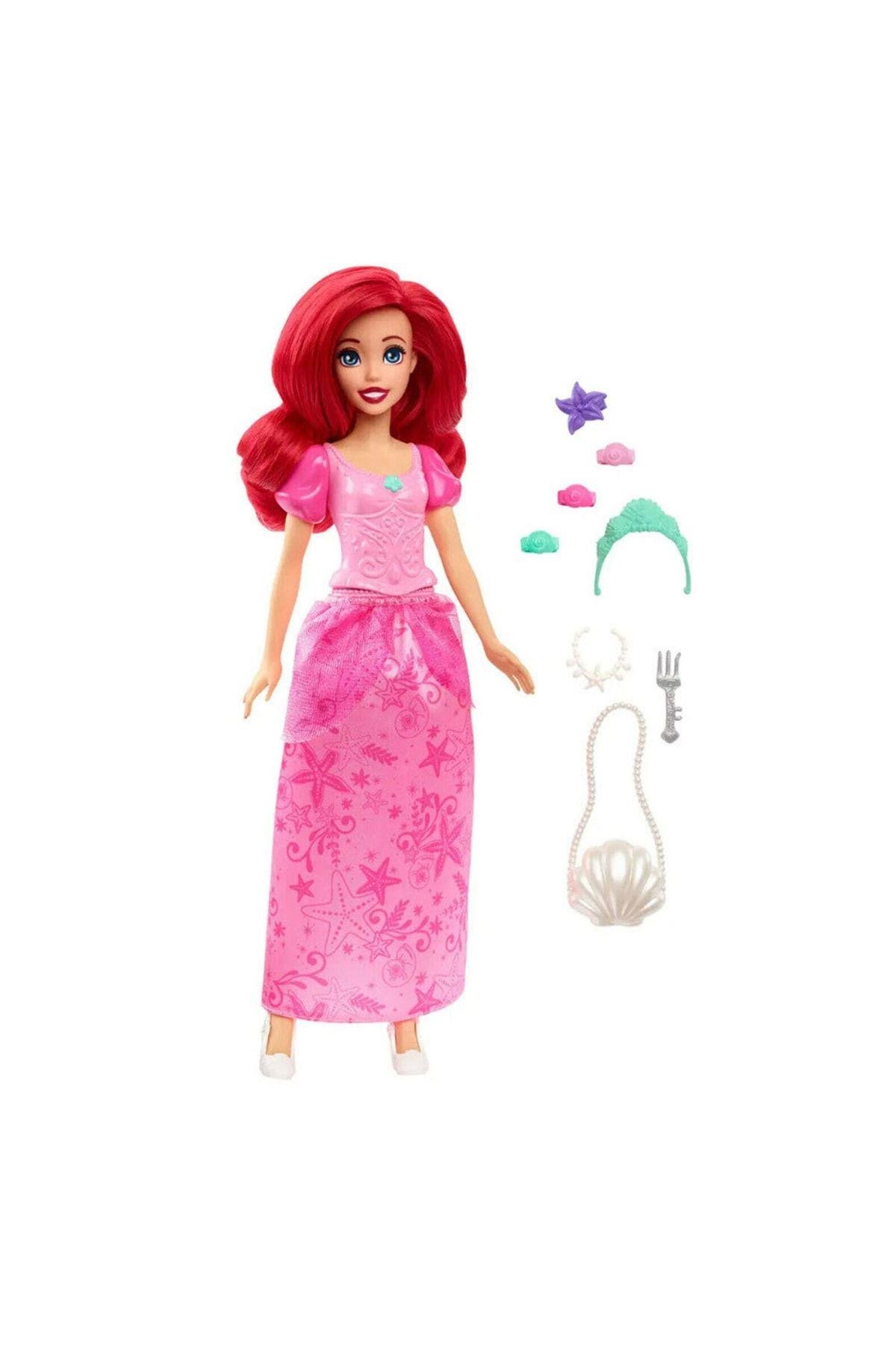 Barbie Disney Prenses Ariel Ve Aksesuarları Oyun Seti Hlx34-Oyuncak Bebekler