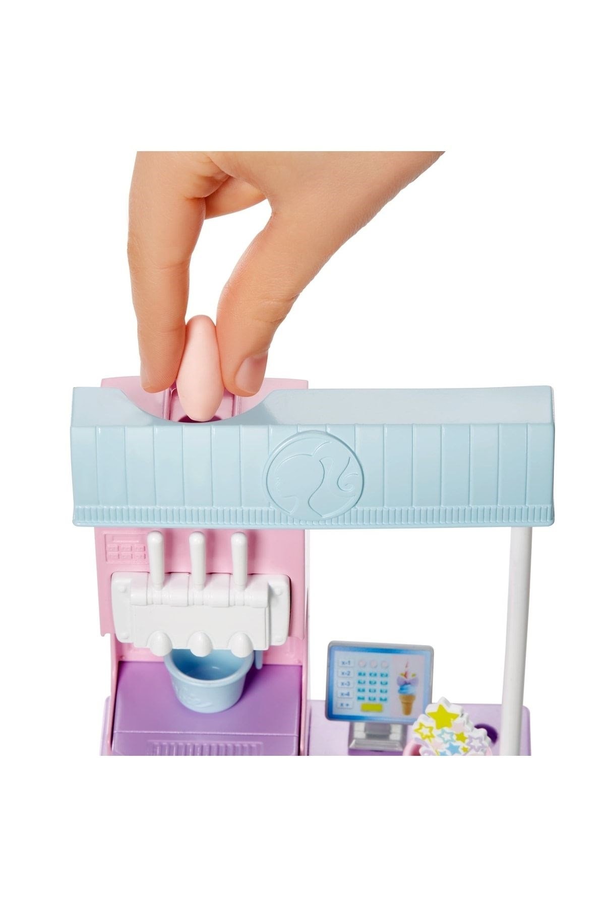 Barbie Dondurma Dükkanı Oyun Seti Hcn46-Oyuncak Bebekler