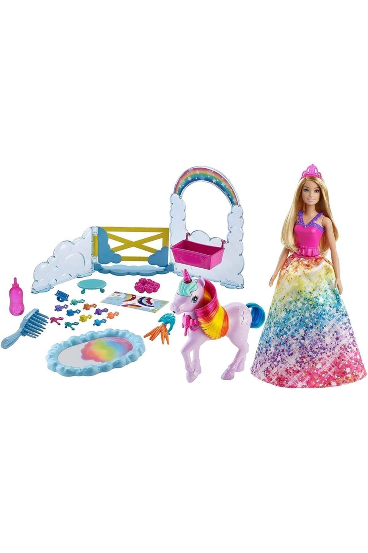 Barbie Dreamtopia Bebek Ve Tek Boynuzlu At Gtg01-Oyuncak Bebekler
