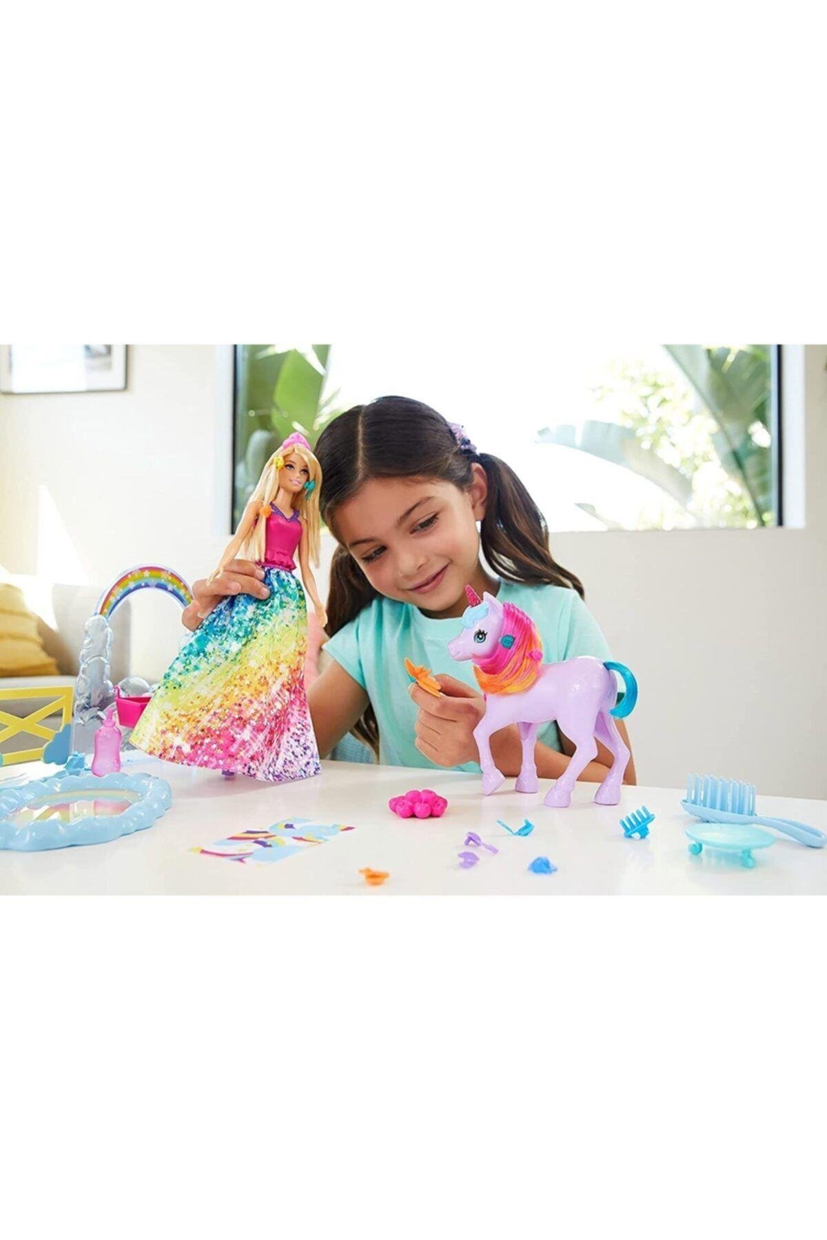 Barbie Dreamtopia Bebek Ve Tek Boynuzlu At Gtg01-Oyuncak Bebekler