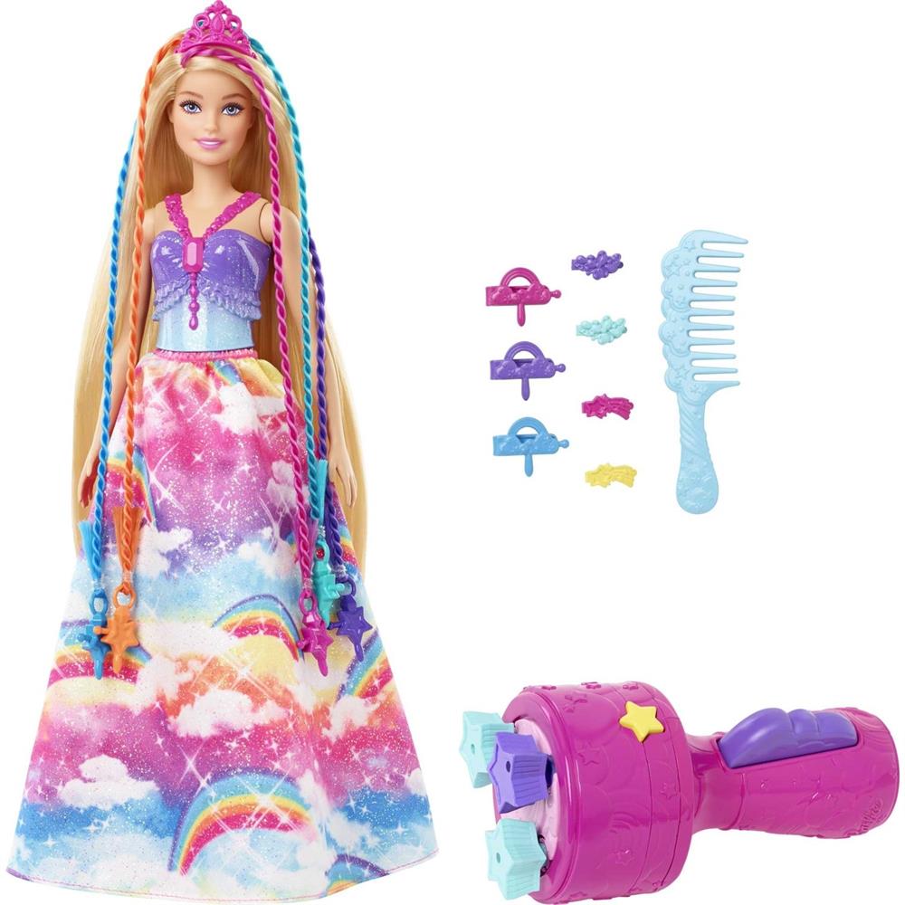 Barbie Dreamtopia Örgü Saçlı Prenses Bebeği GTG00-Oyuncak Bebekler