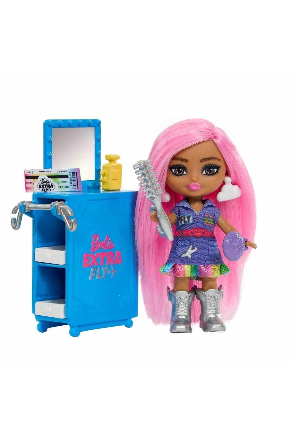 Barbie Extra Jet ve Extra Mini Minis Oyun Seti HPF72-Oyuncak Bebekler