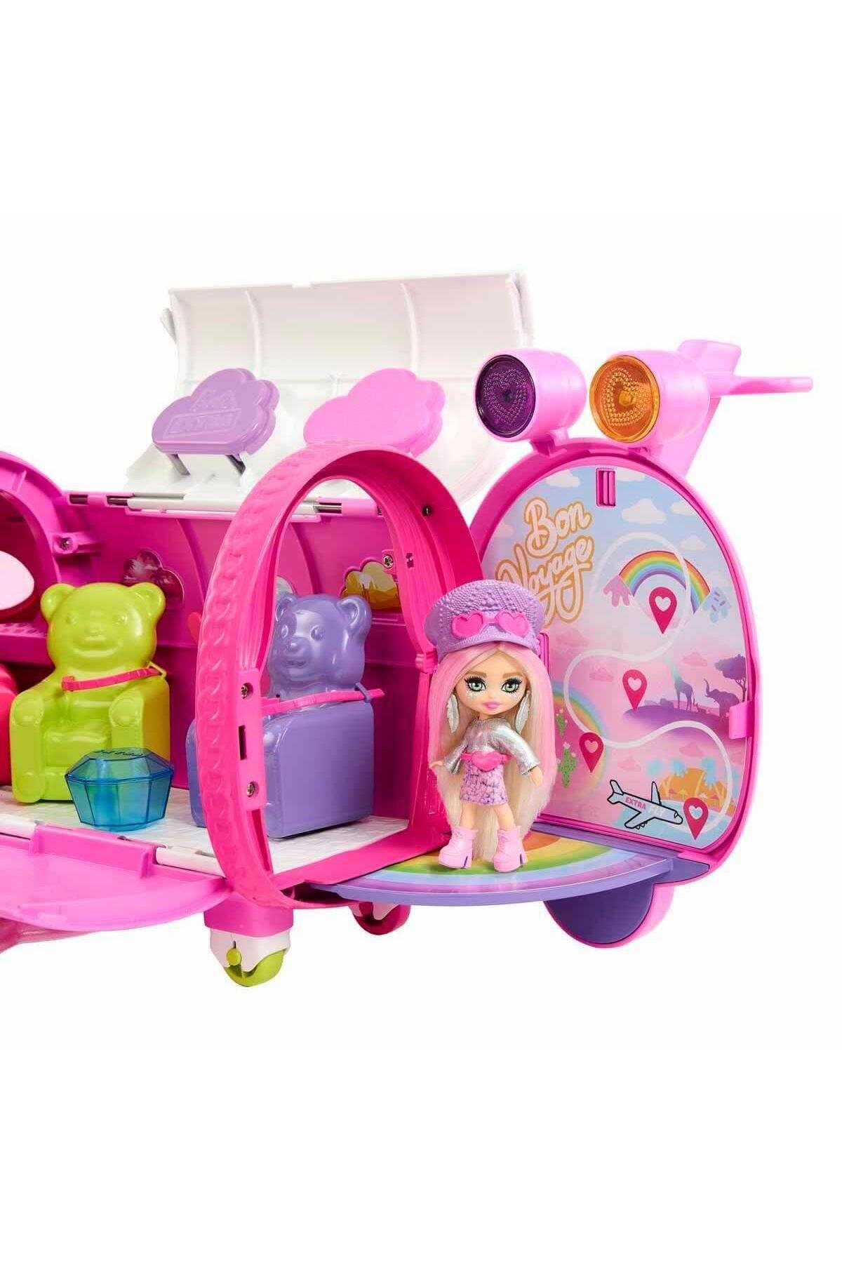 Barbie Extra Jet ve Extra Mini Minis Oyun Seti HPF72-Oyuncak Bebekler