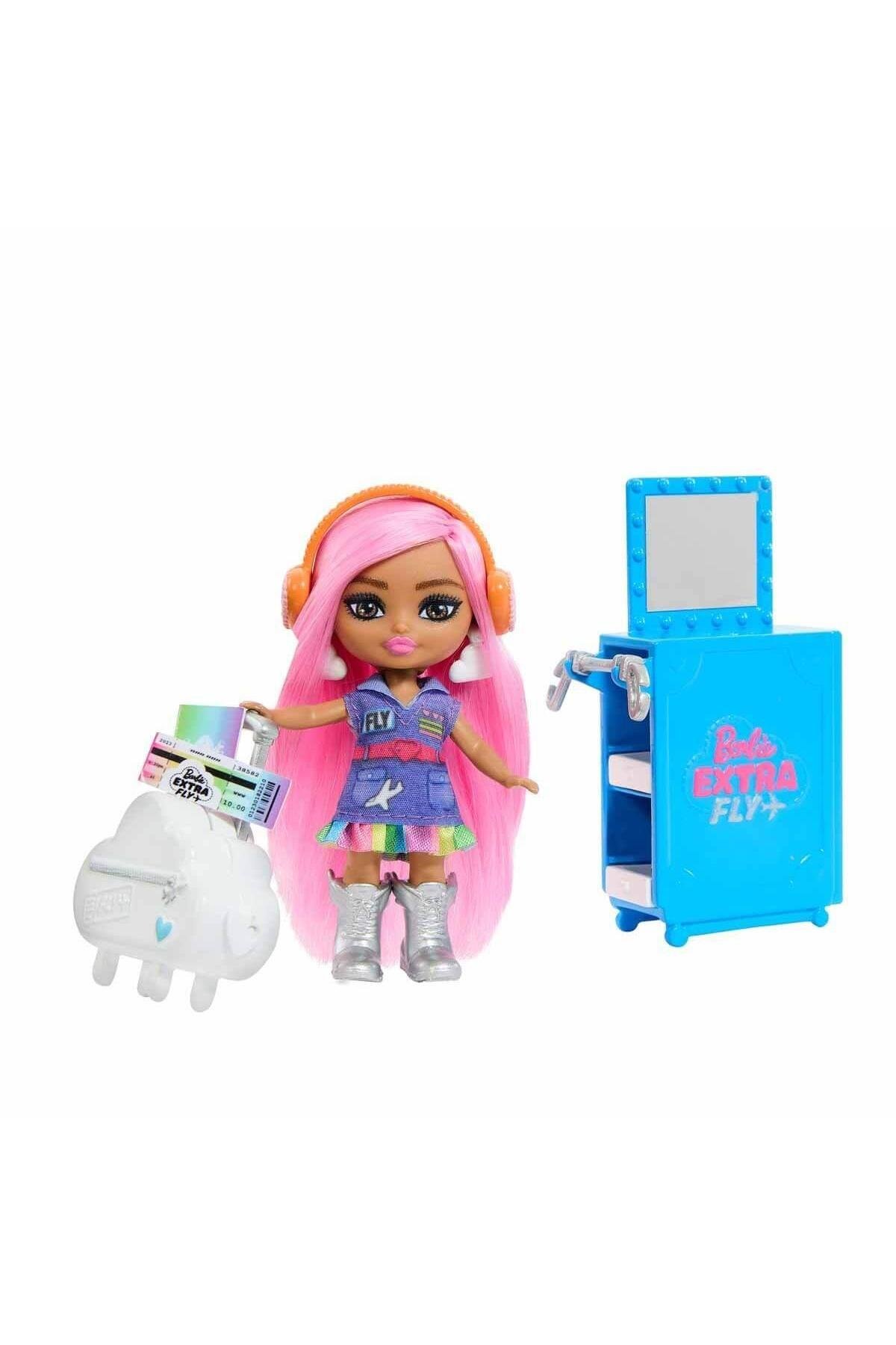 Barbie Extra Jet ve Extra Mini Minis Oyun Seti HPF72-Oyuncak Bebekler