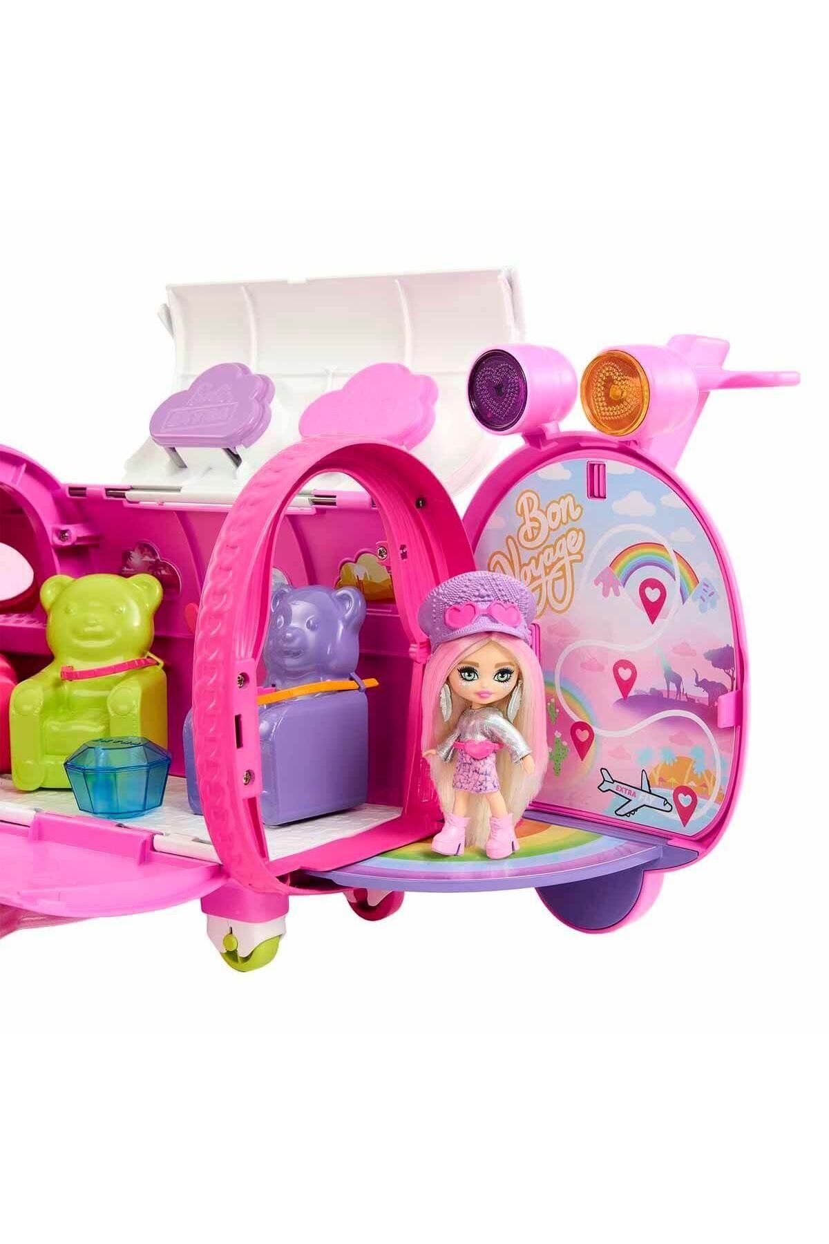 Barbie Extra Jet ve Extra Mini Minis Oyun Seti HPF72-Oyuncak Bebekler