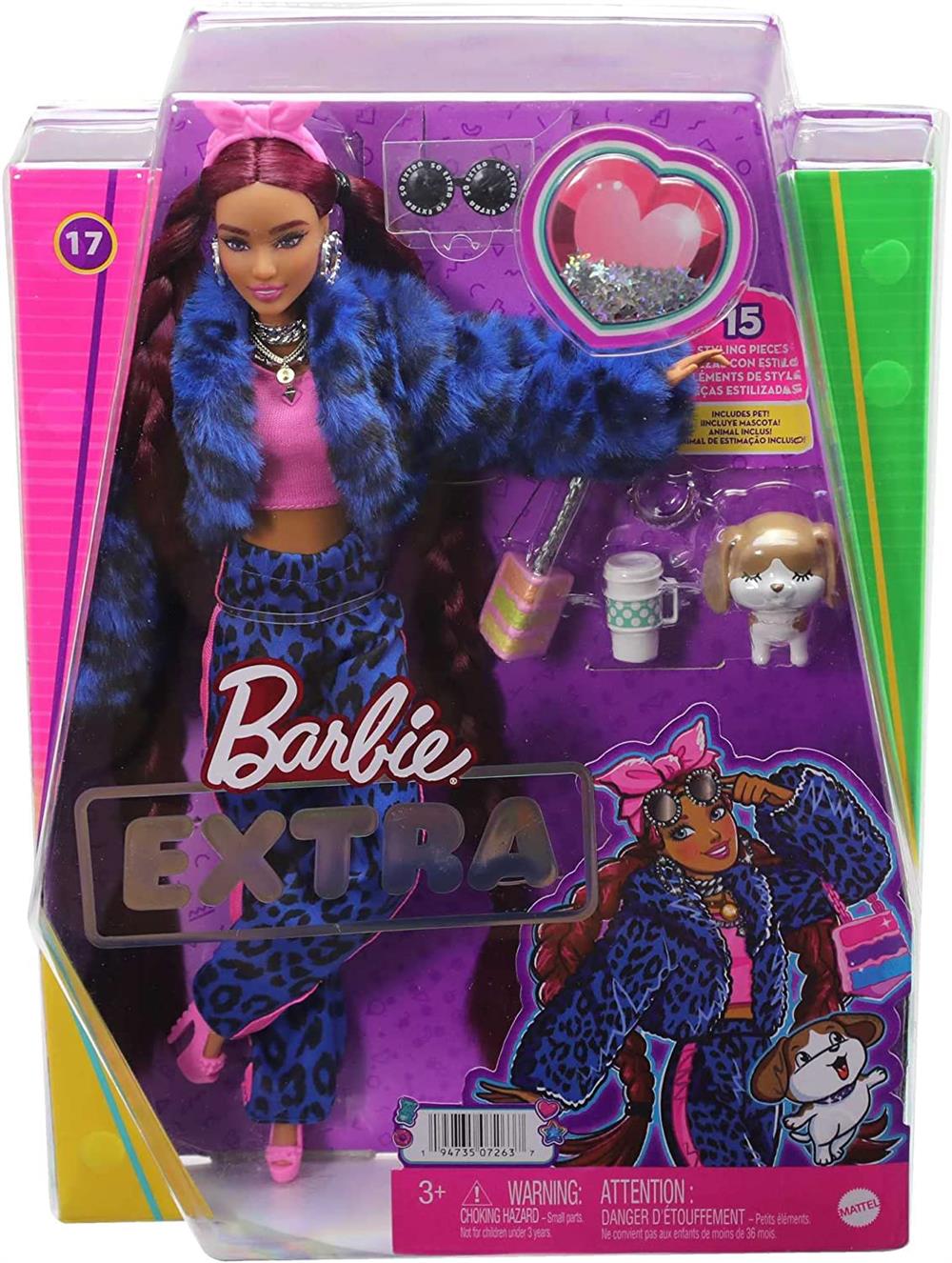 Barbie Extra Pembe Bandanalı Bebek HHN09-Oyuncak Bebekler