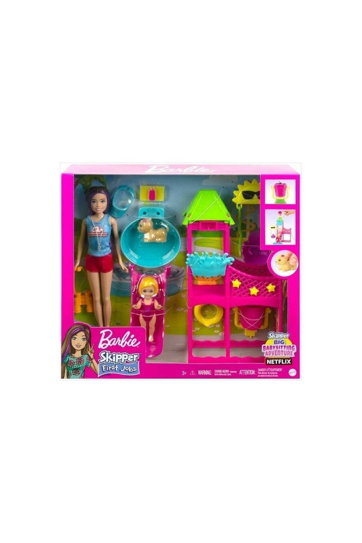 Barbie Hkd80 Skipperın Su Parkı Eğlencesi Oyun Seti-Oyuncak Bebekler