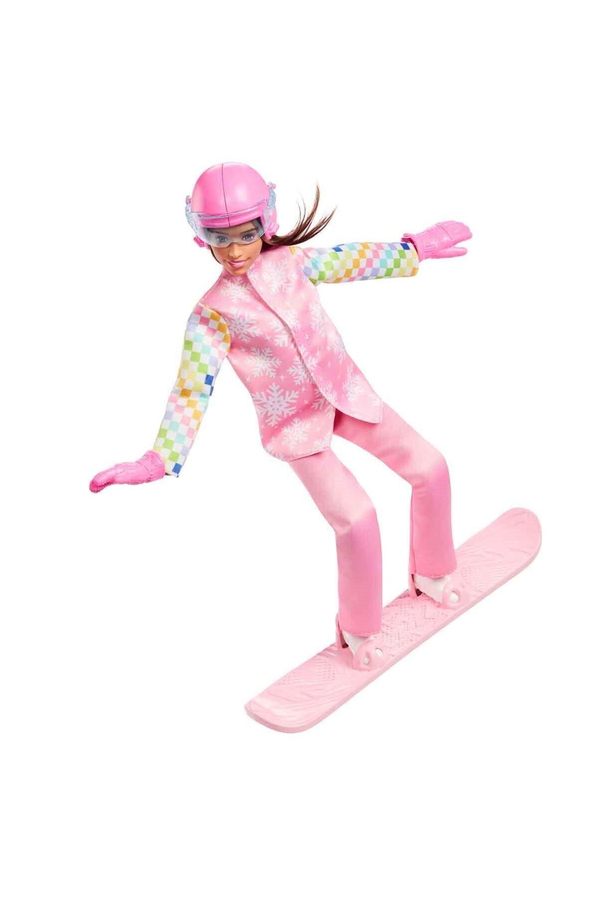 Barbie Kariyer Bebeği Snowboard Sporcusu JKF78-Oyuncak Bebekler