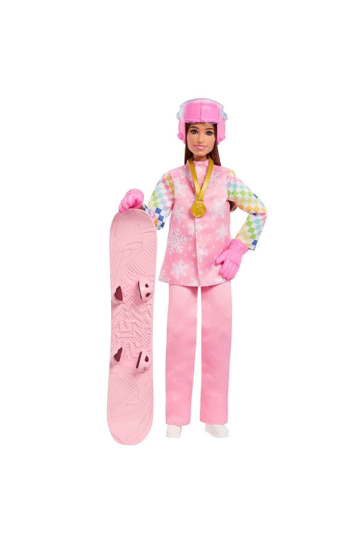 Barbie Kariyer Bebeği Snowboard Sporcusu JKF78-Oyuncak Bebekler