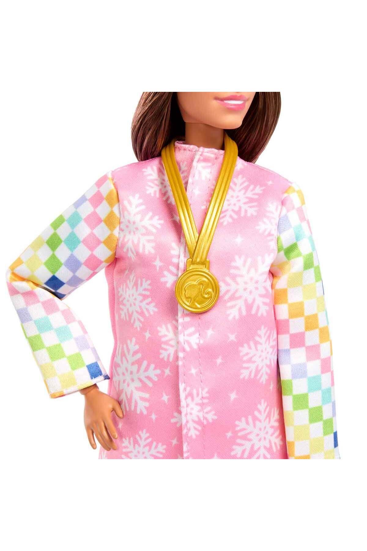Barbie Kariyer Bebeği Snowboard Sporcusu JKF78-Oyuncak Bebekler