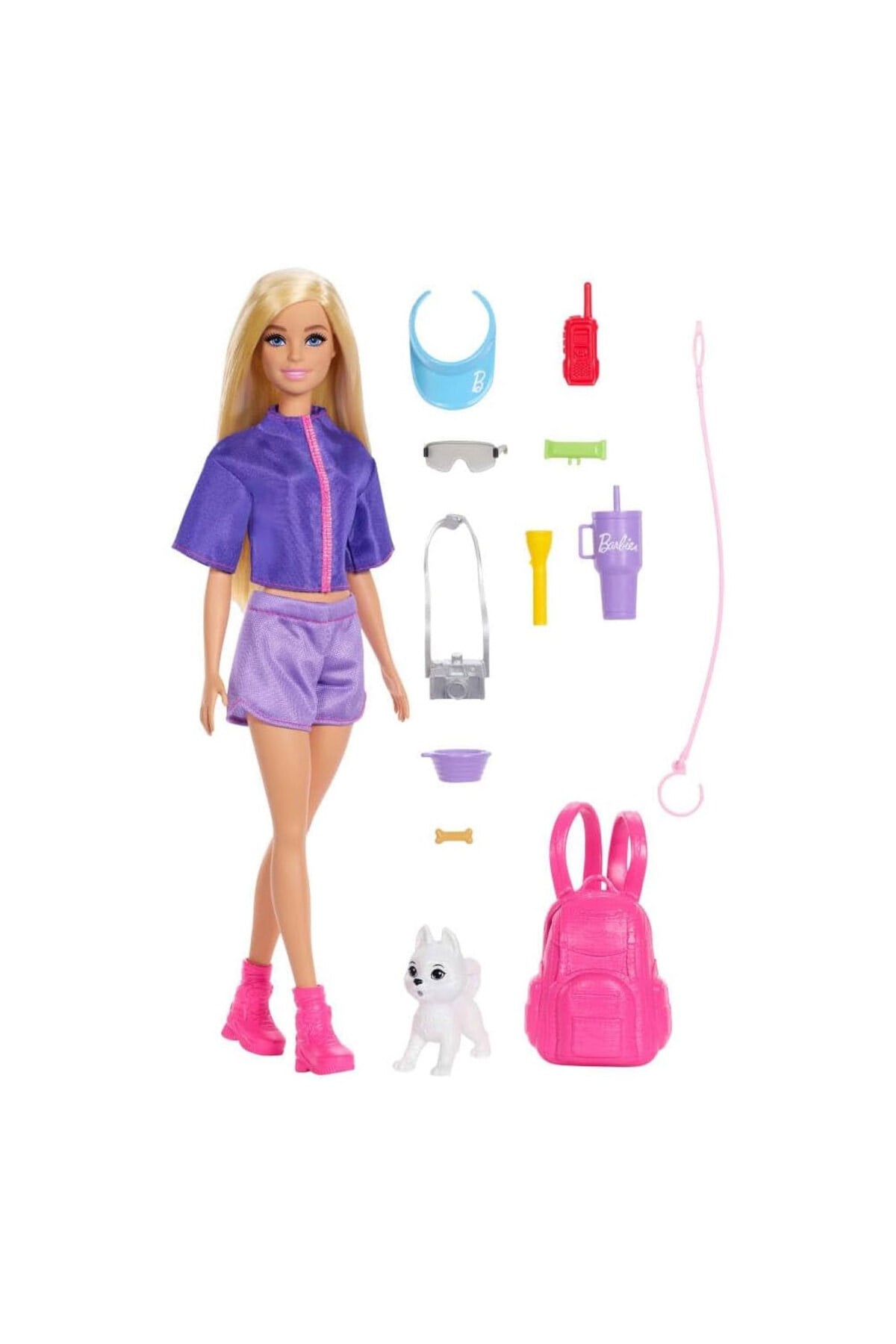 Barbie Malibu Bebek ve Aksesuar Seti JJV59-Oyuncak Bebekler