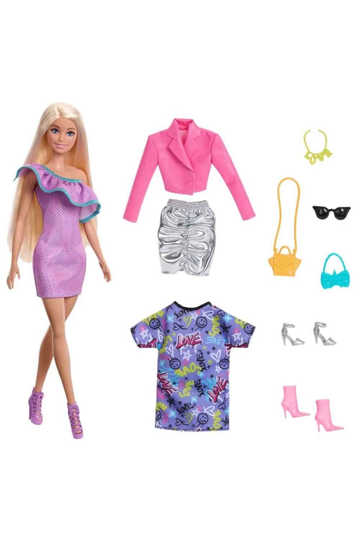 Barbie Moda Bebeği ve Aksesuarları HYT61-Oyuncak Bebekler