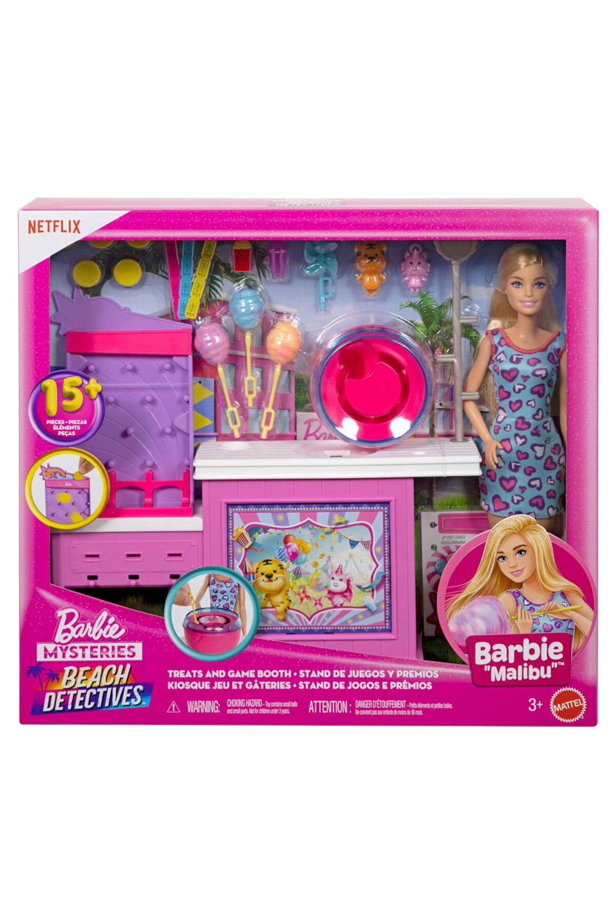 Barbie Mysteries Beach Detectives Malibu Bebek ve Oyun Seti JFV67-Oyuncak Bebekler