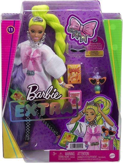 Barbie Neon Saçlı Bebek HDJ44-Oyuncak Bebekler