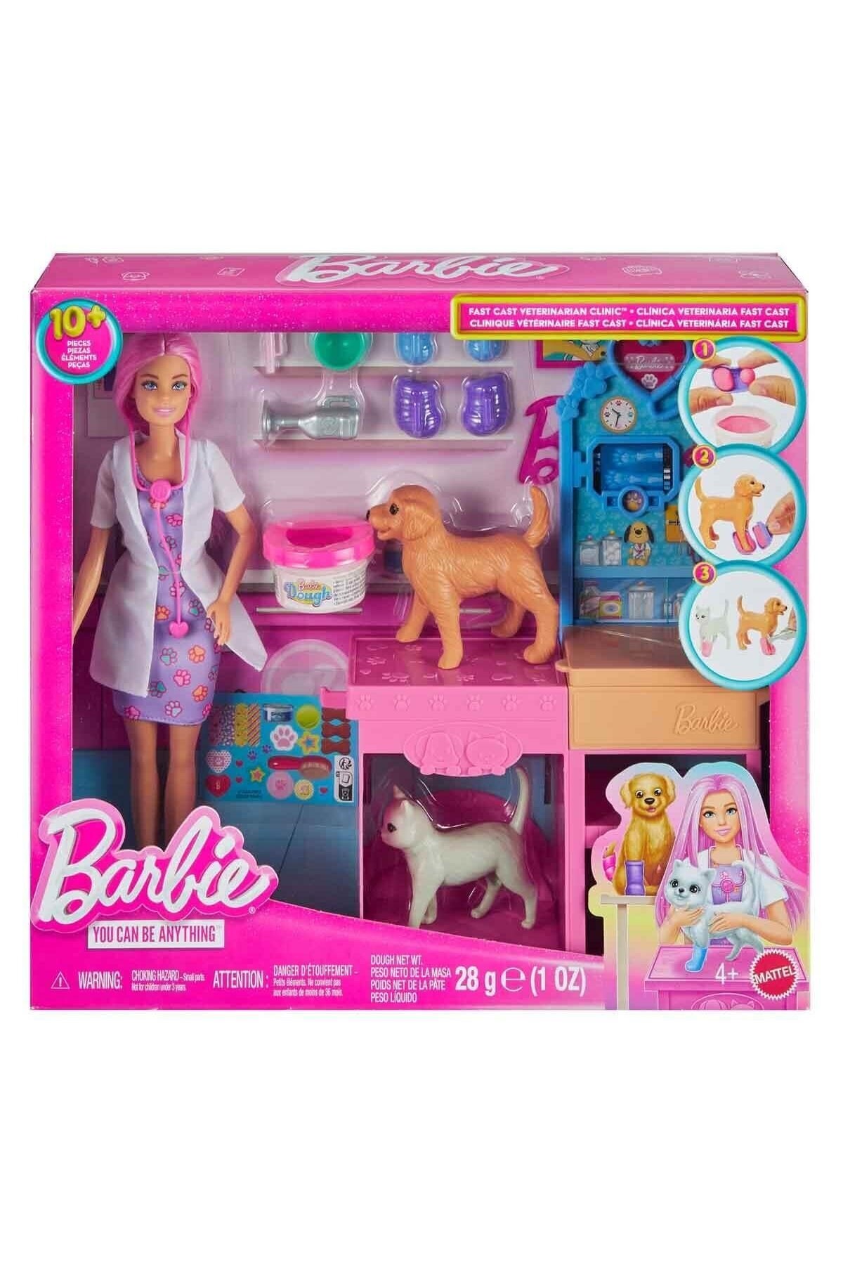 Barbie ’nin Veteriner Kliniği Bebek Ve Aksesuarları JFX93-Oyuncak Bebekler