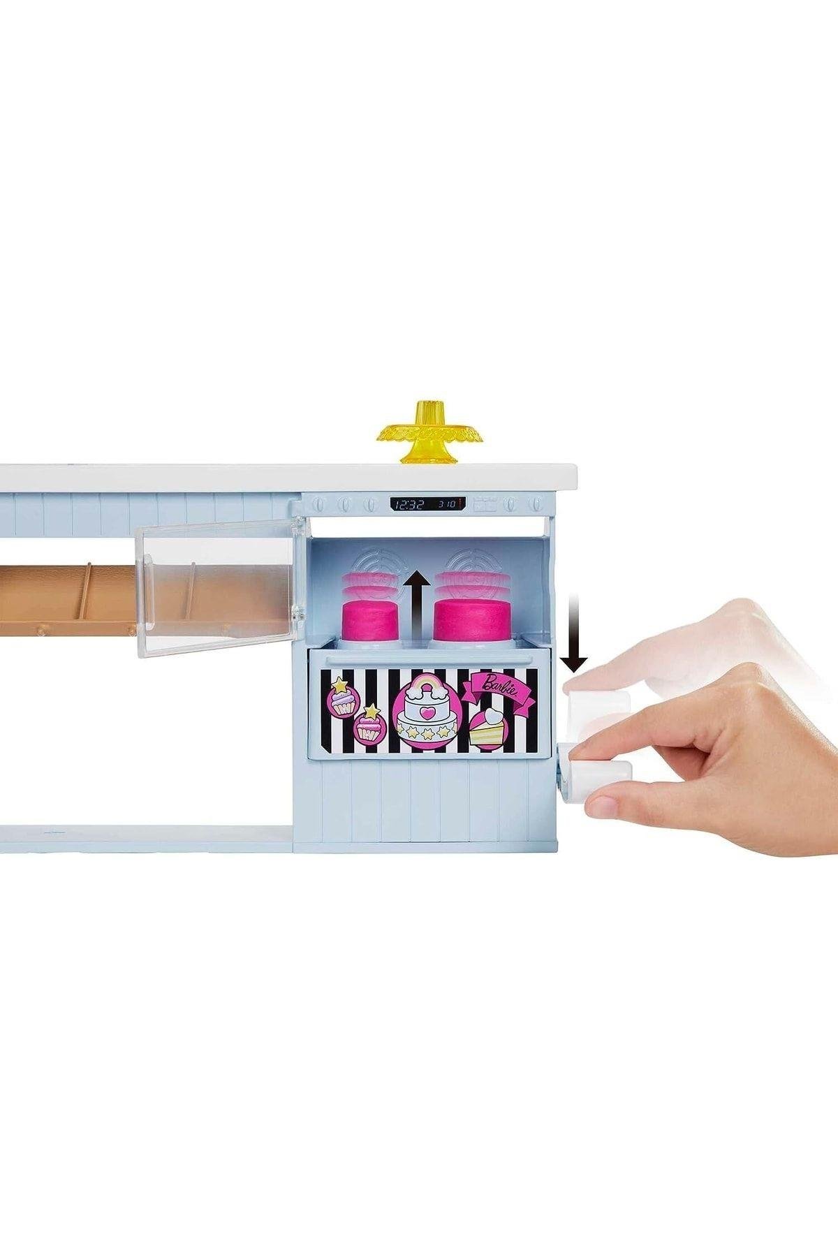 Barbie Oyuncak Pasta Dükkanı Oyun Seti-Oyuncak Bebekler