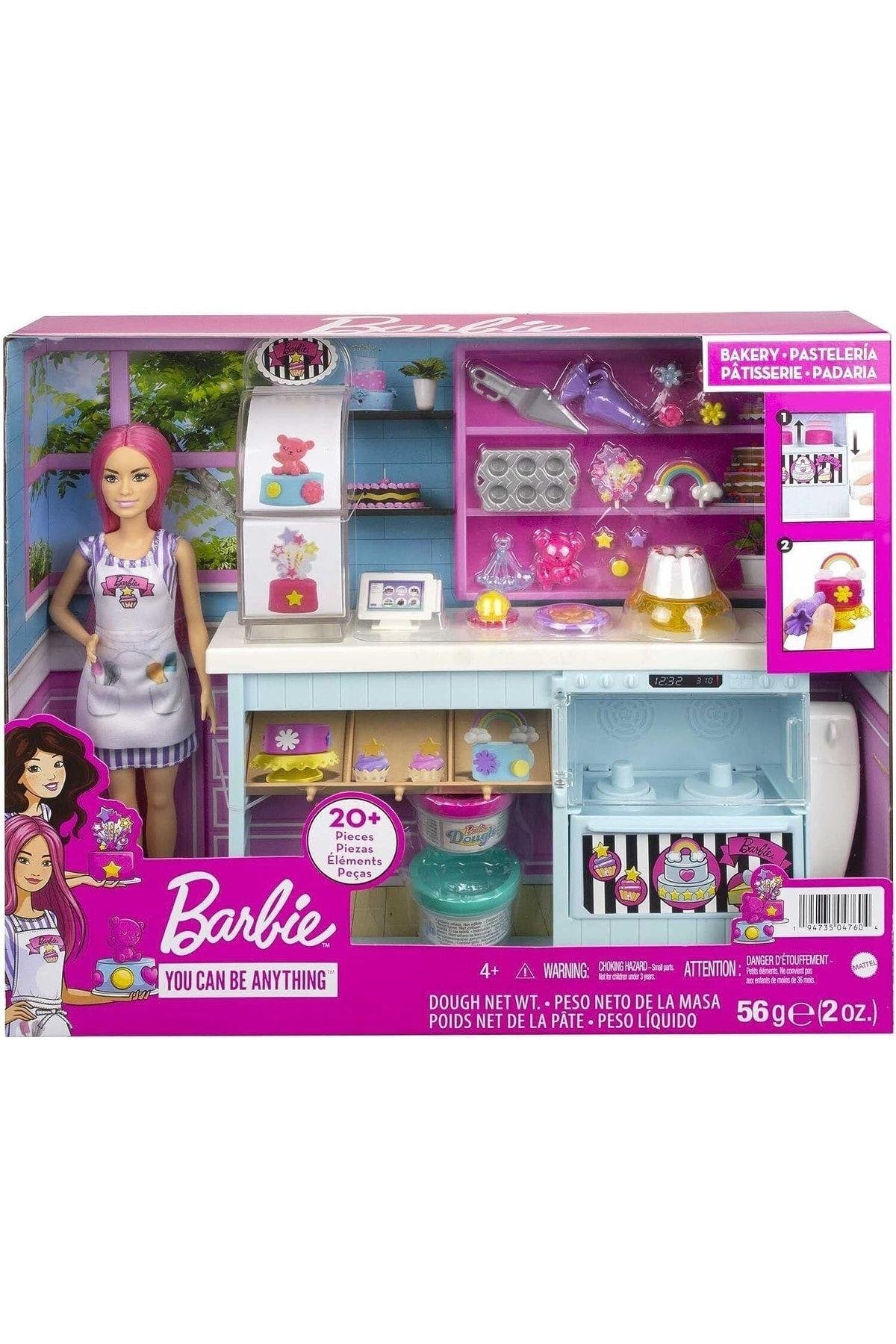 Barbie Oyuncak Pasta Dükkanı Oyun Seti-Oyuncak Bebekler