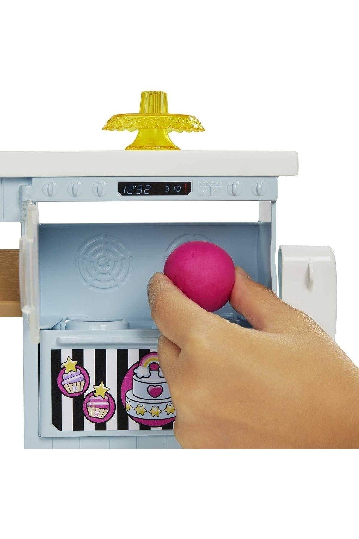 Barbie Oyuncak Pasta Dükkanı Oyun Seti-Oyuncak Bebekler