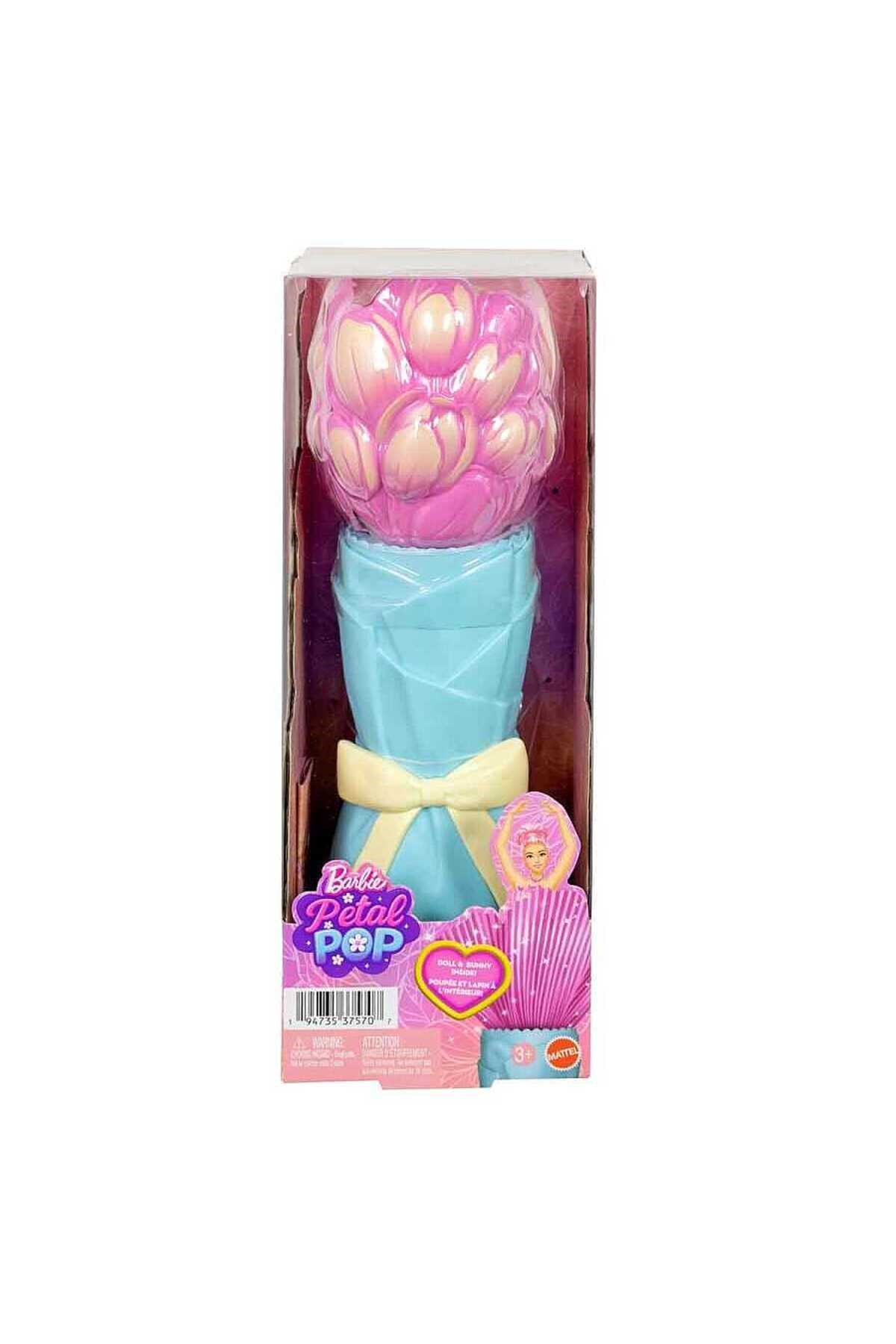 Barbie Petal Pop Barbie Bebek ve Aksesuarları Lale Oyun Seti JMF57-Oyuncak Bebekler