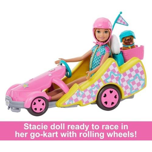 Barbie Stacie Go Kart HRM08 Lisanlı Ürün-Oyuncak Bebekler