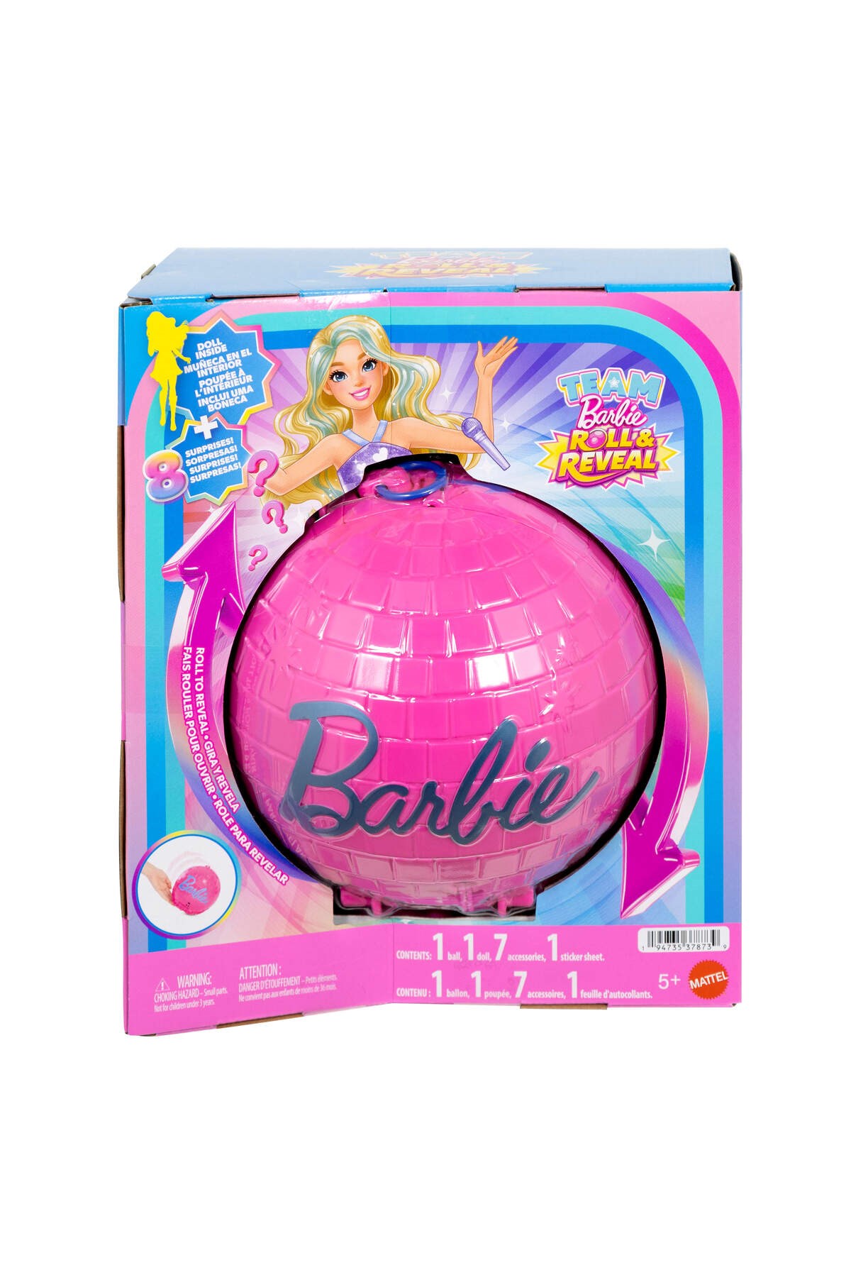 Barbie Team Barbie Roll & Reveal Pop Yıldızı Bebek ve Aksesuarları Jmk19-Oyuncak Bebekler