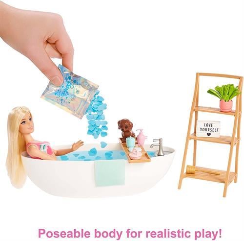 Barbie Wellness Barbi'nin Spa Günü Oyun Seti HKT92-Oyuncak Bebekler