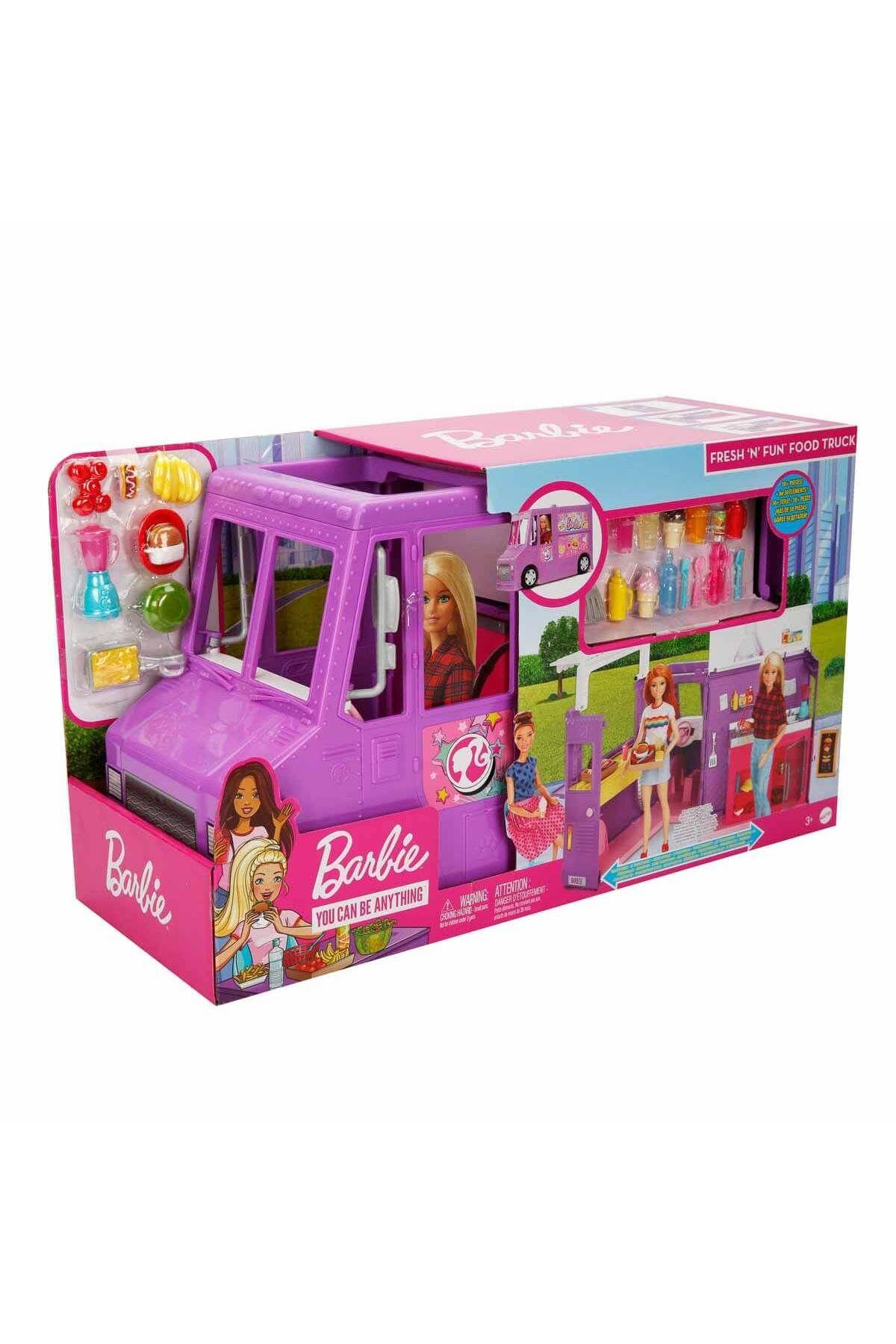 Barbie Yemek Arabası ve 30 figür GMW07-Oyuncak Bebekler