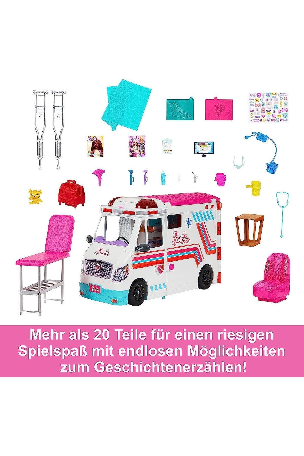 Barbienin Yeni Ambulansı HKT79-Oyuncak Bebekler