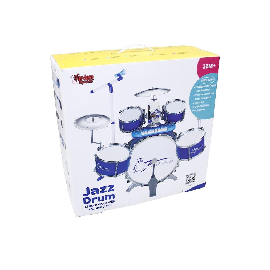 Bateri Seti MP3 ve Mikrofonlu -Vardem BAO-1704-Müzik Aletleri