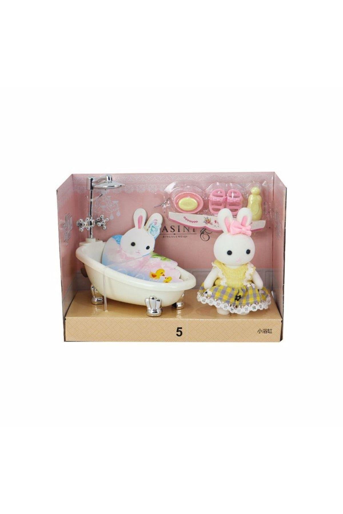 Bay Dreamy Mini Tavşan Aksesuarlı Banyo Seti-Eğitici Oyuncaklar