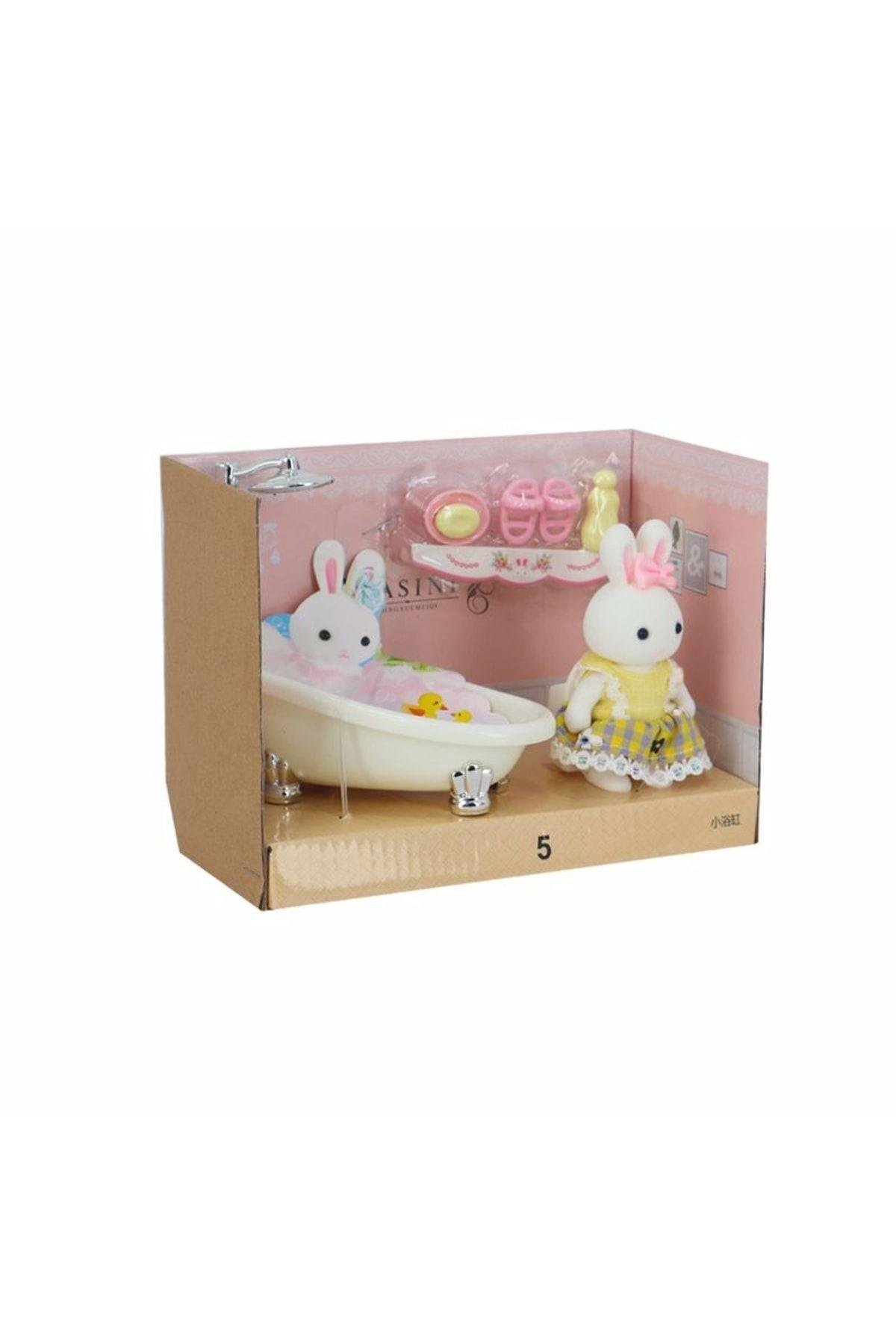 Bay Dreamy Mini Tavşan Aksesuarlı Banyo Seti-Eğitici Oyuncaklar