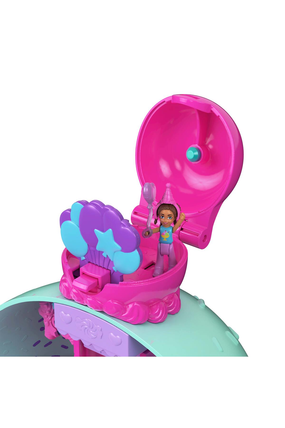 bebekler ve oyun seti, mobilya ve evcil hayvanlar dahil asansörlü Dondurma Evi JFT91-Oyuncak Bebekler