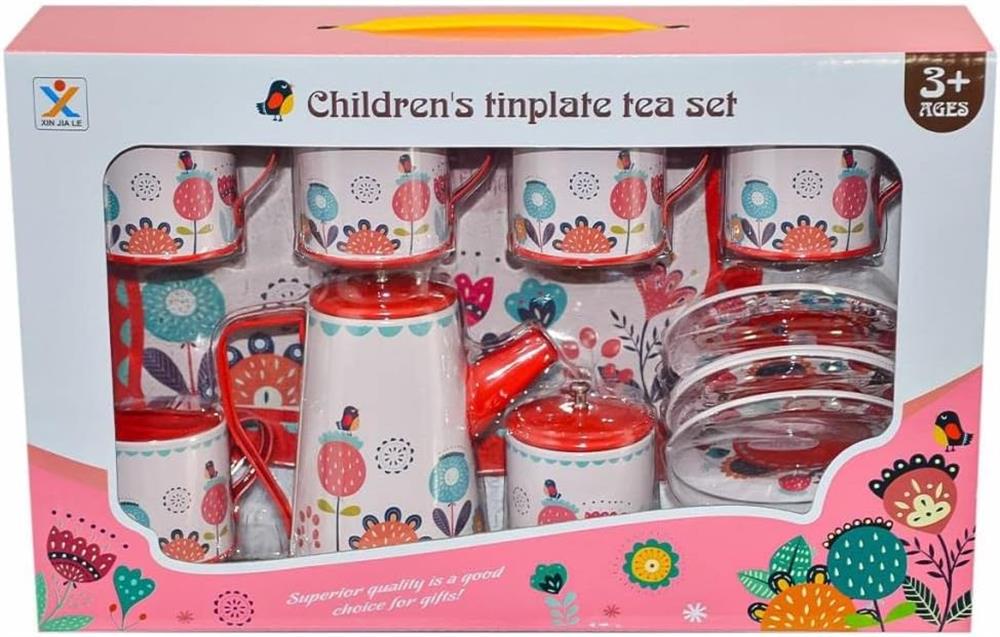 Birlik Toys Kutuda Metal Çay Setim 966-C26-Kız Rol Oyuncakları