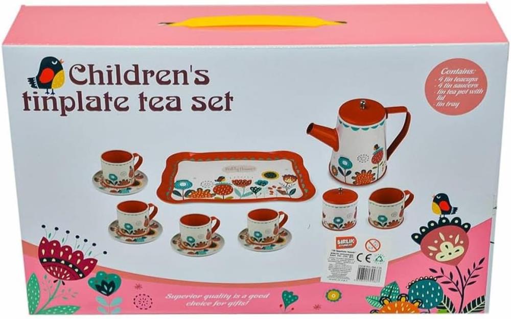 Birlik Toys Kutuda Metal Çay Setim 966-C26-Kız Rol Oyuncakları