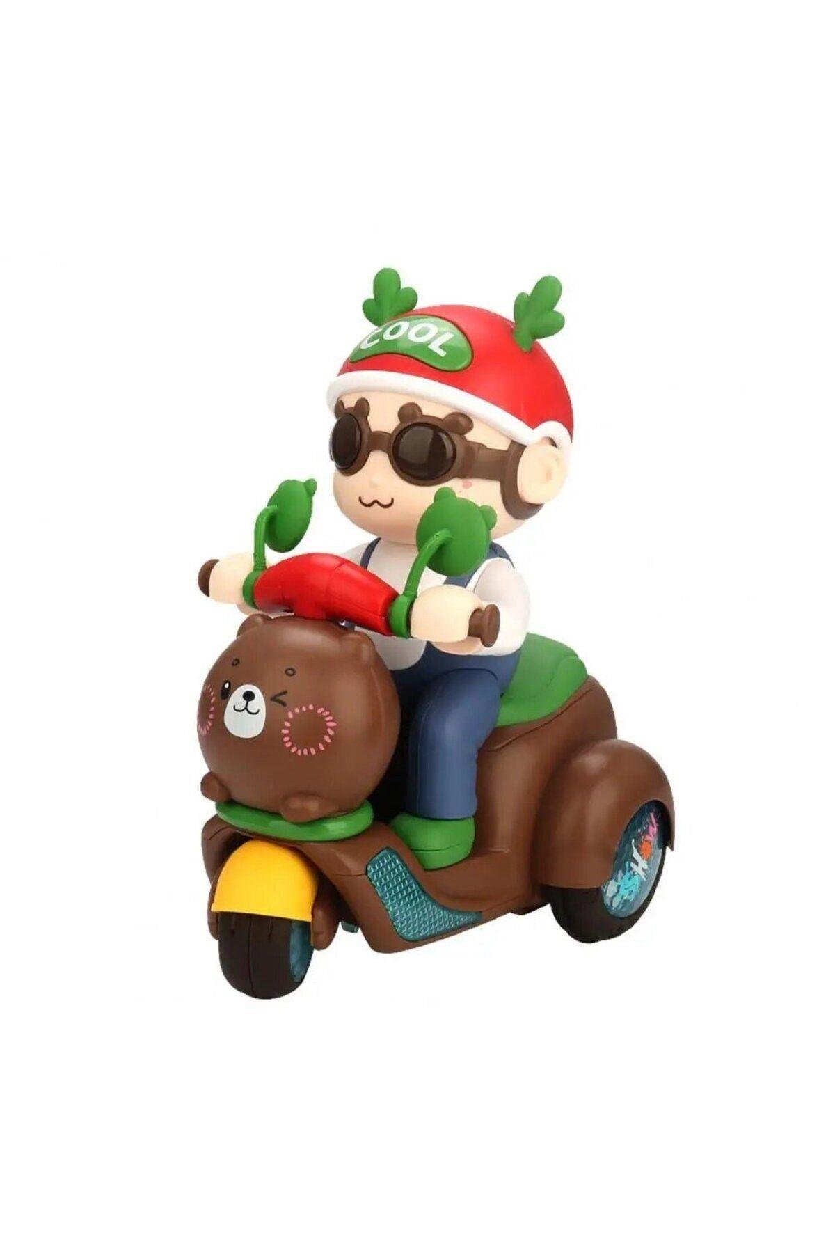 Bisiklete Binen Işıklı Sesli Etrafında Dönebilen Adam-Çeşitli Figürler