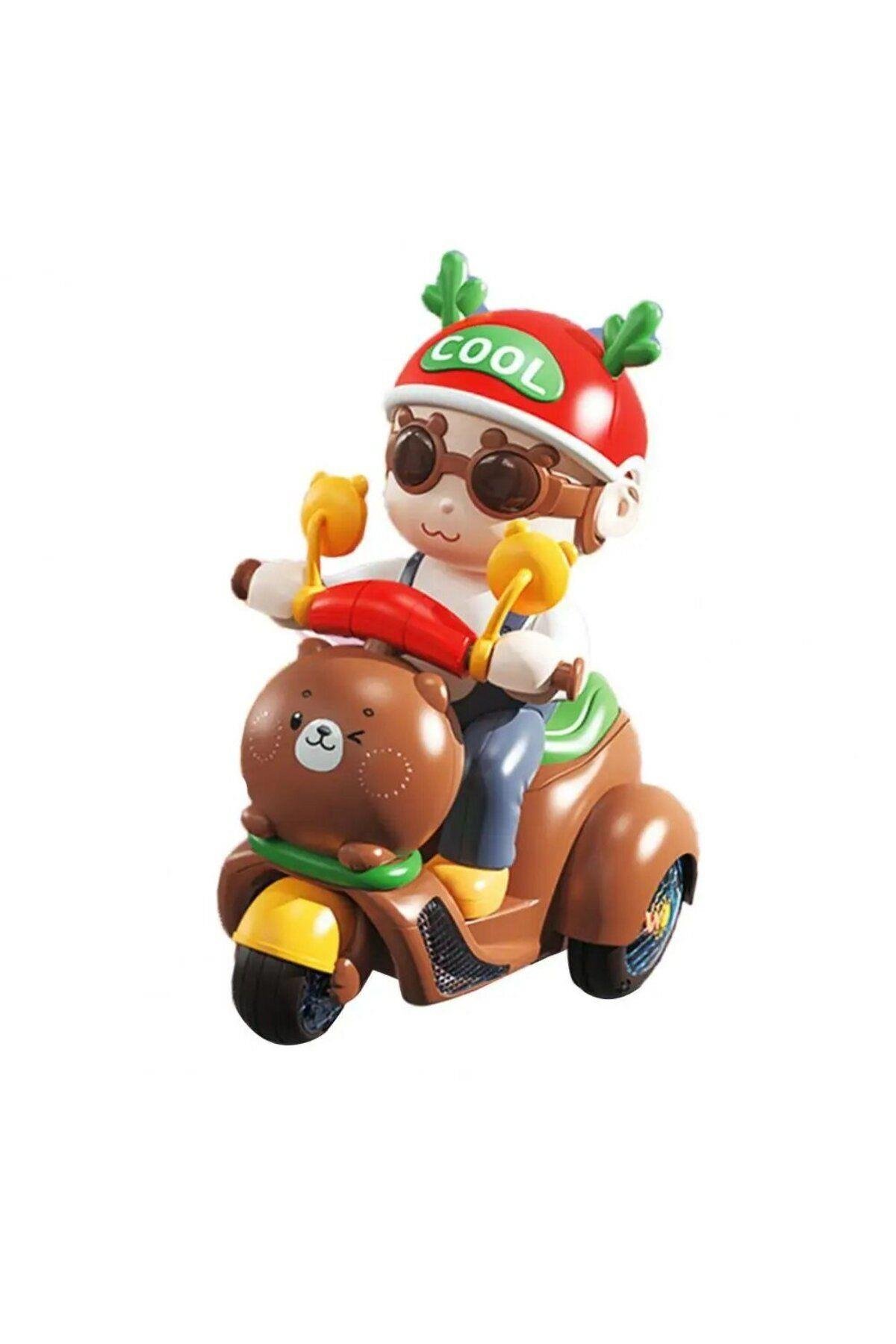 Bisiklete Binen Işıklı Sesli Etrafında Dönebilen Adam-Çeşitli Figürler