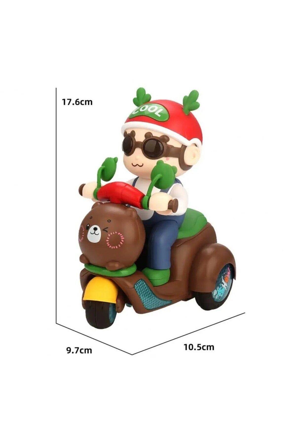 Bisiklete Binen Işıklı Sesli Etrafında Dönebilen Adam-Çeşitli Figürler