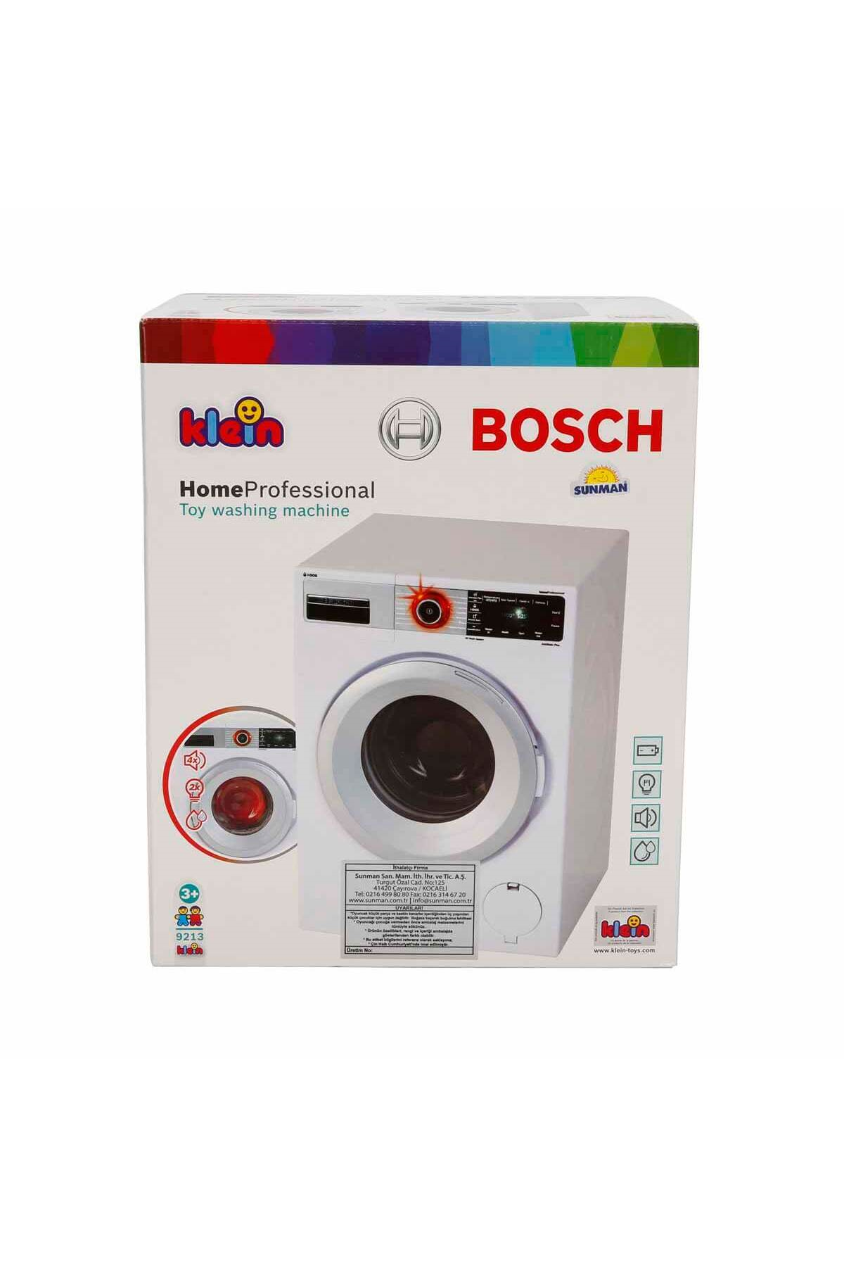 Bosch Sesli ve Işıklı Home Professional Oyuncak Çamaşır Makinesi-Eğitici Oyuncak