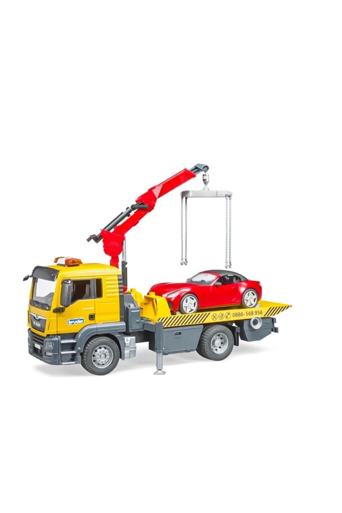 BR03552 Scania 560R Çekici ve Roadster Araba - Bruder-Oyuncak Arabalar ve Kamyonlar