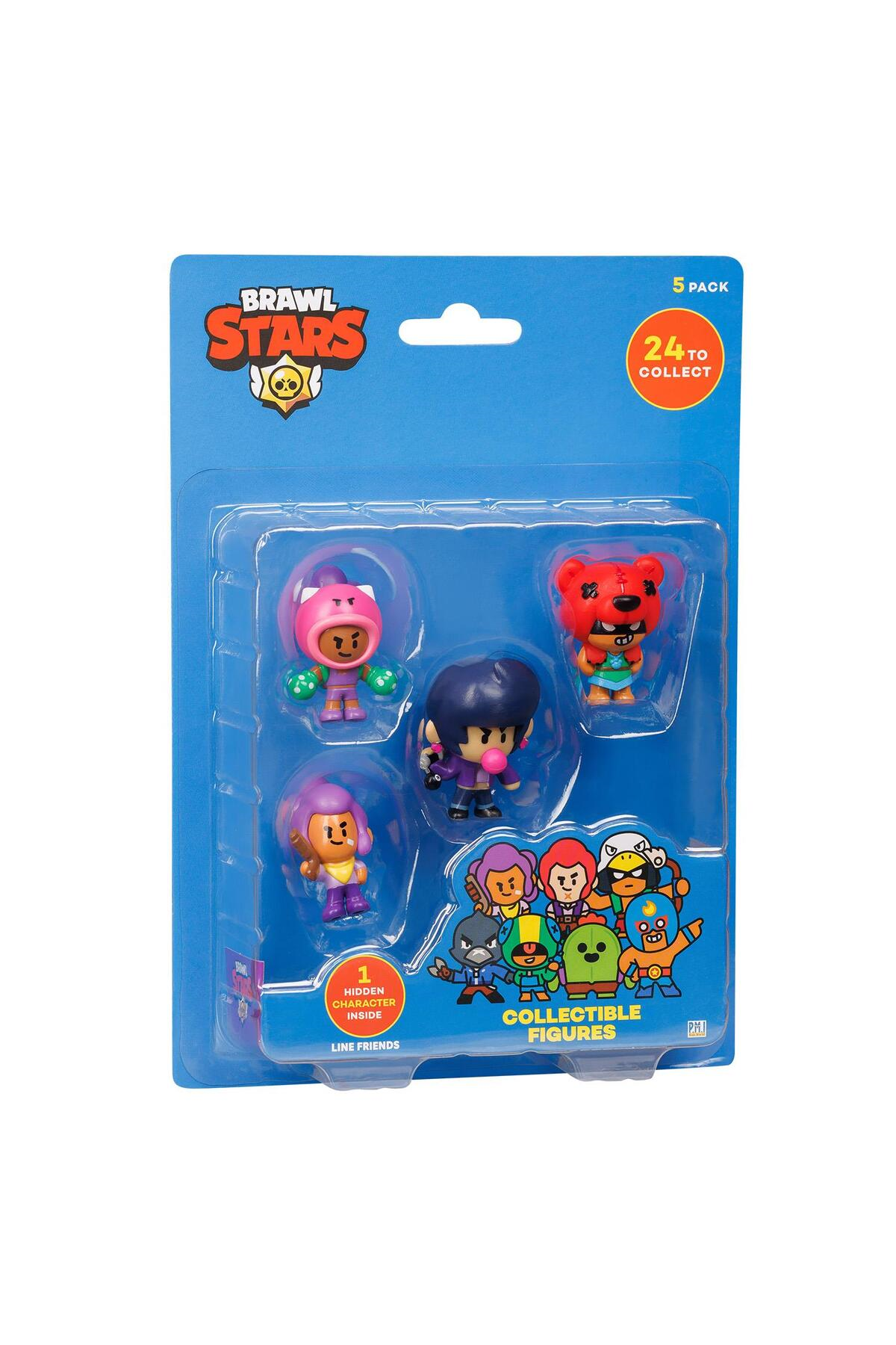 Brawl Stars 5 li Figür Seti BRW2040 81186 Model 1-Karakter Figürleri