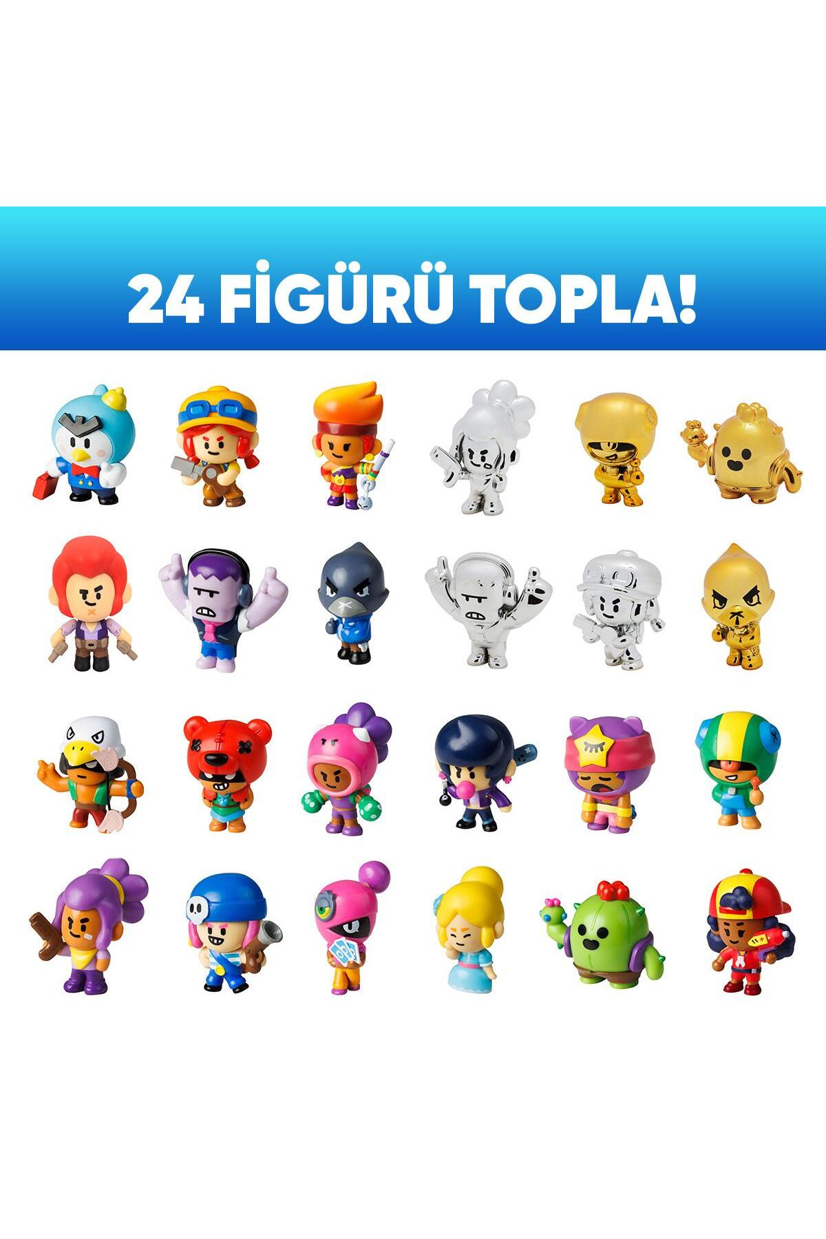 Brawl Stars 5 li Figür Seti BRW2040 81186 Model 1-Karakter Figürleri