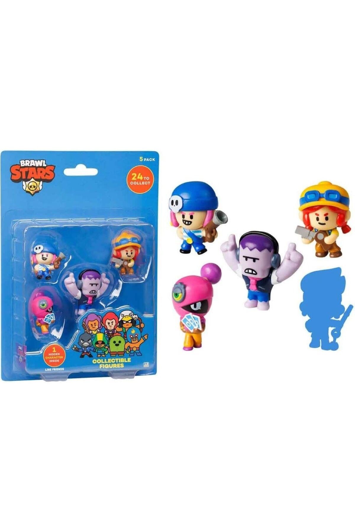 Brawl Stars 5 li Figür Seti Model 3-Karakter Figürleri