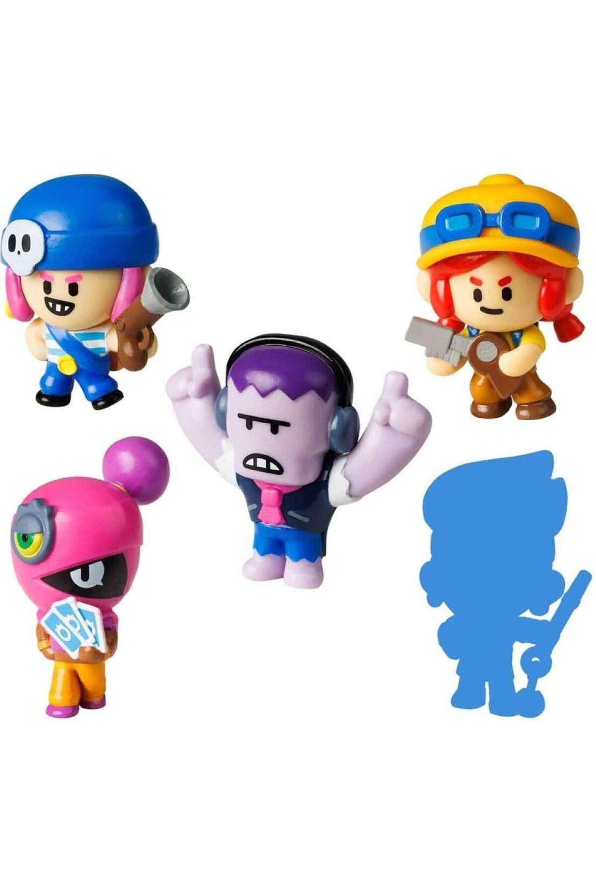 Brawl Stars 5 li Figür Seti Model 3-Karakter Figürleri