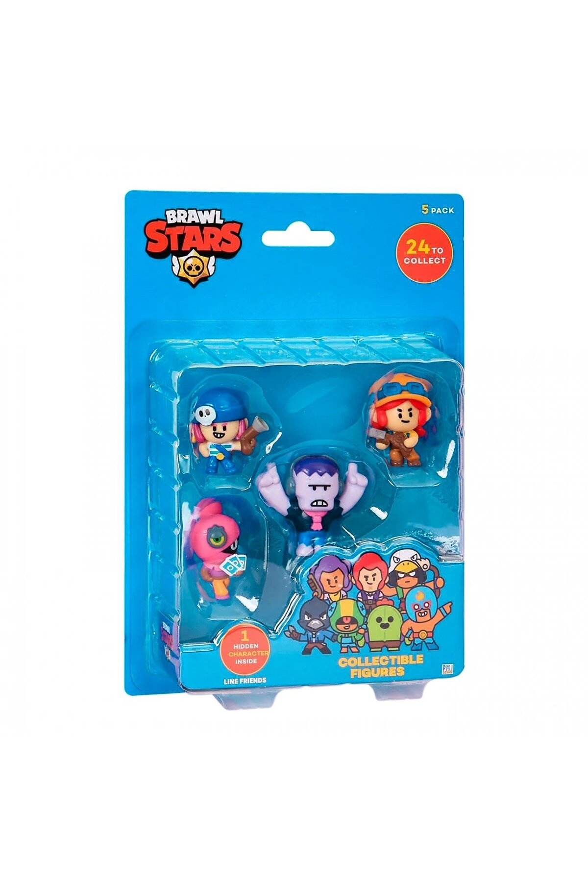 Brawl Stars 5'li Figür Seti + Sürpriz Figür, Koleksiyon İçin Ideal!-Karakter Figürleri