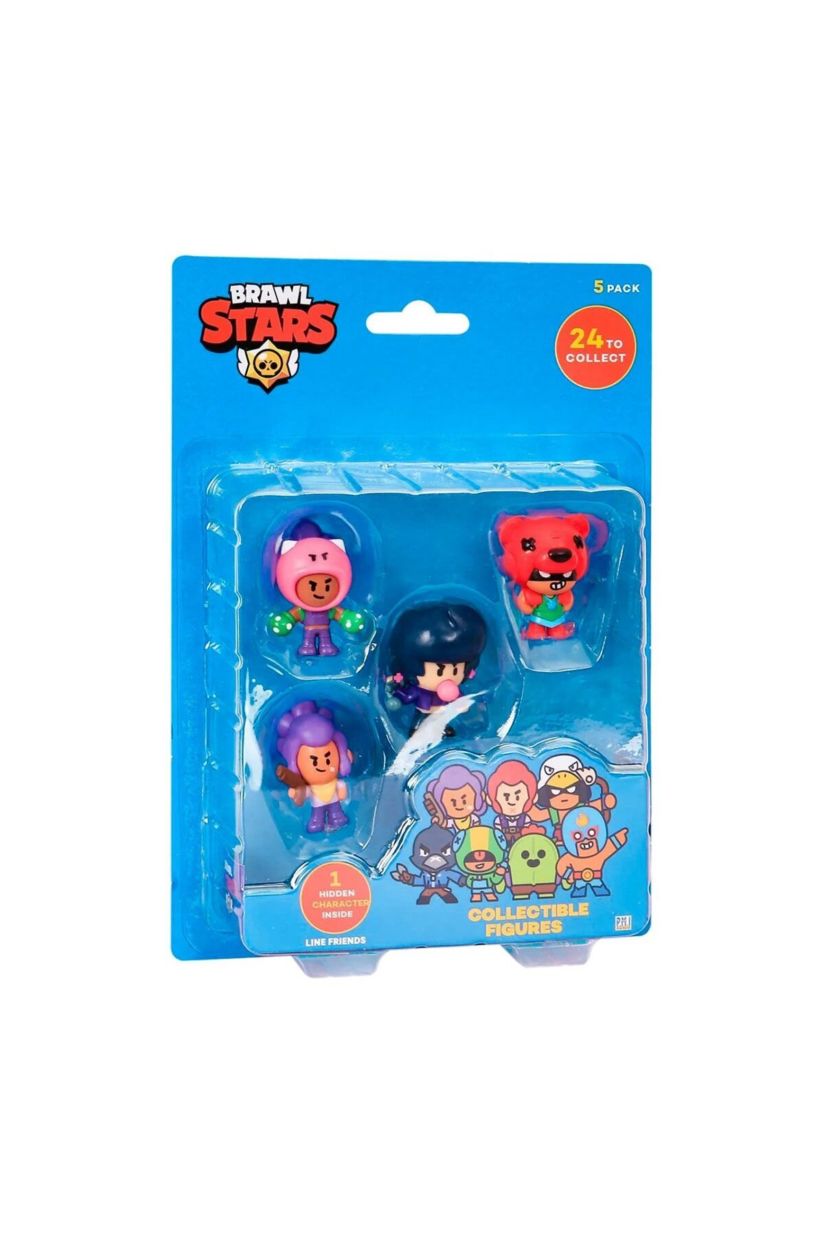 Brawl Stars 5'li Figür Seti + Sürpriz Figür, Koleksiyon İçin Ideal!-Karakter Figürleri