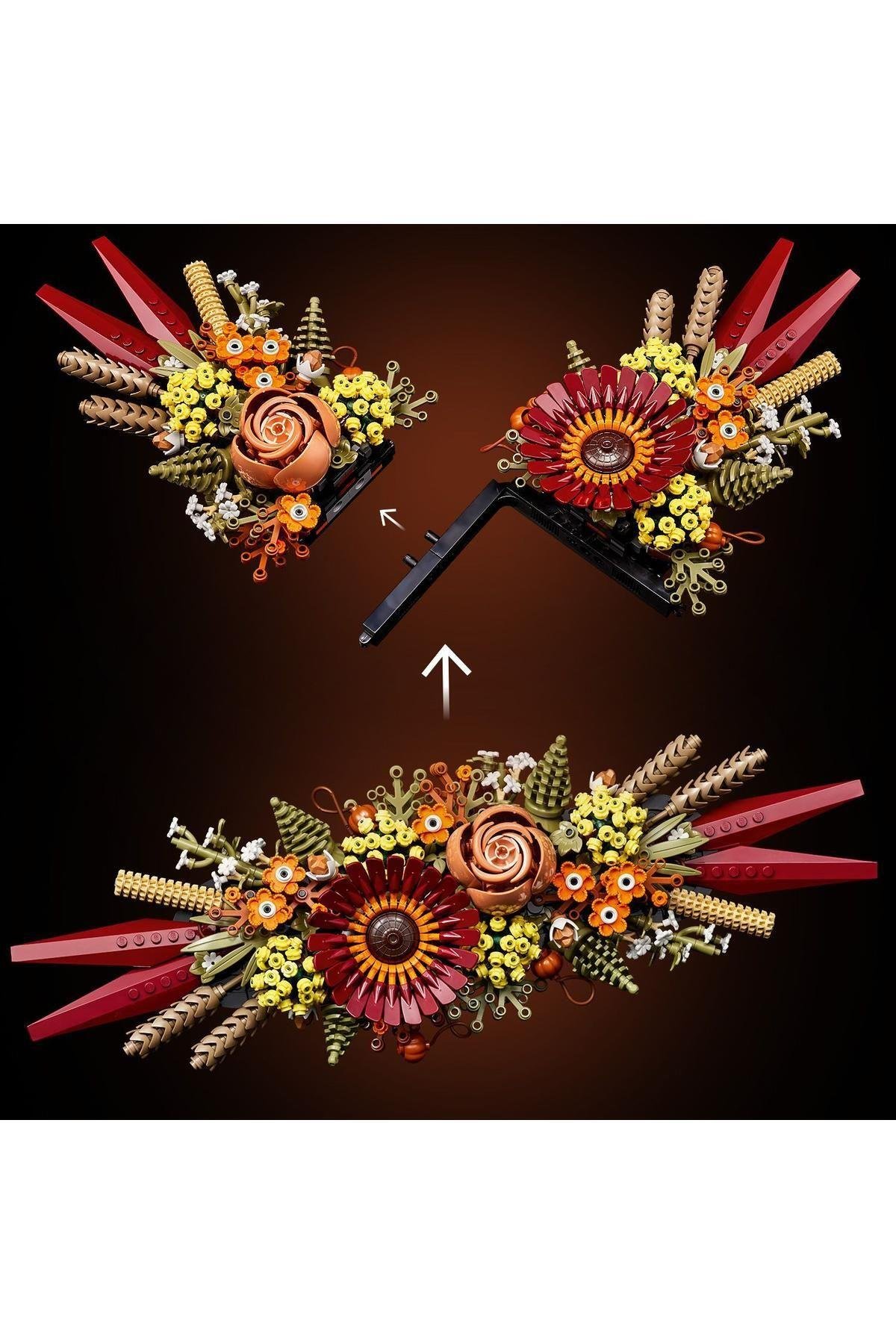 brkx ICONS Kuru Çiçek Aranjmanı 10314 - Yetişkinler İçin Koleksiyonluk Yapım Seti (812 Parça-Lego