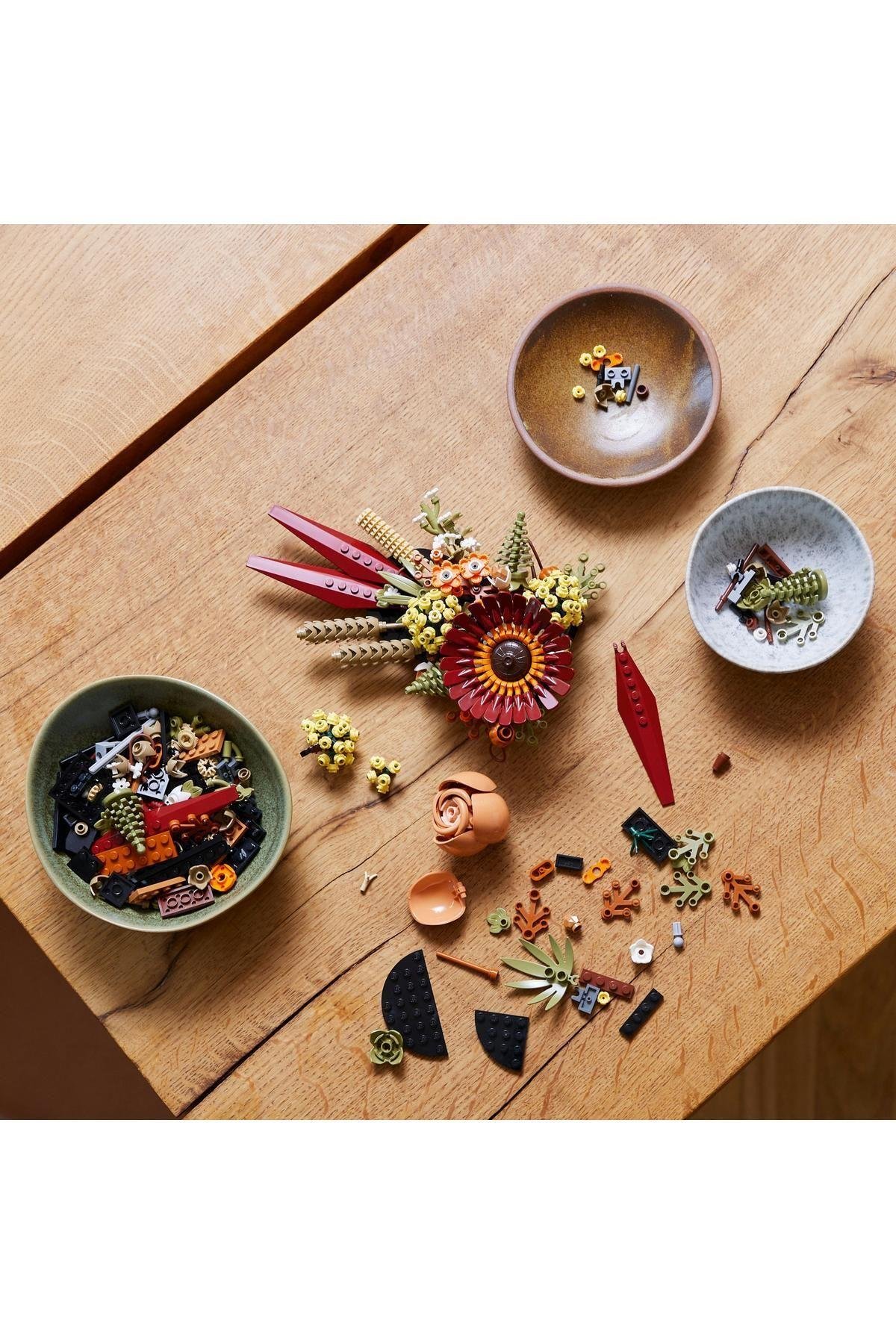 brkx ICONS Kuru Çiçek Aranjmanı 10314 - Yetişkinler İçin Koleksiyonluk Yapım Seti (812 Parça-Lego