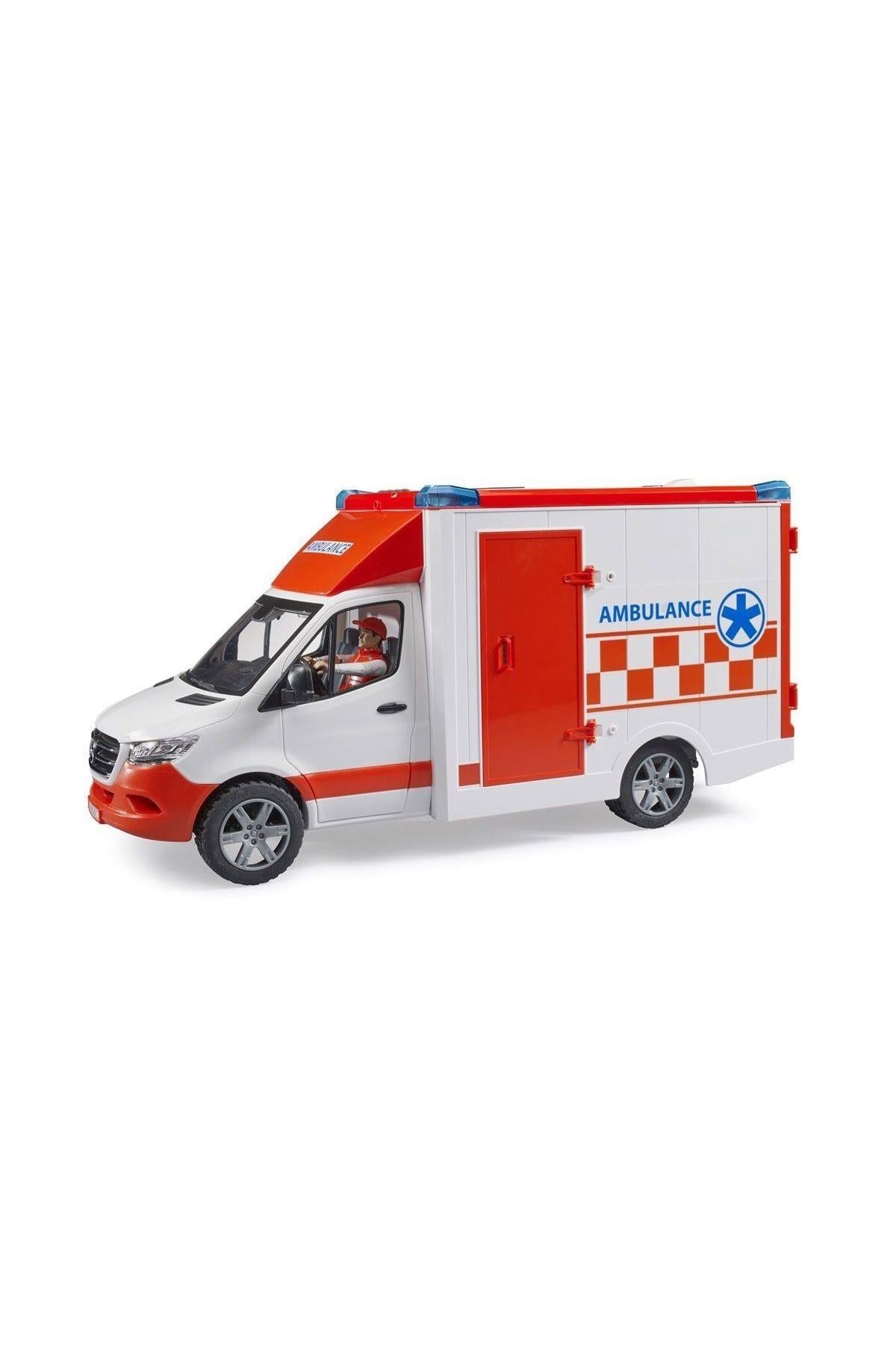 Bruder Br02676 Mercedes Benz Sprinter Sirenli Ambulans Ve Ekibi +4 Yaş-Maket Araçlar